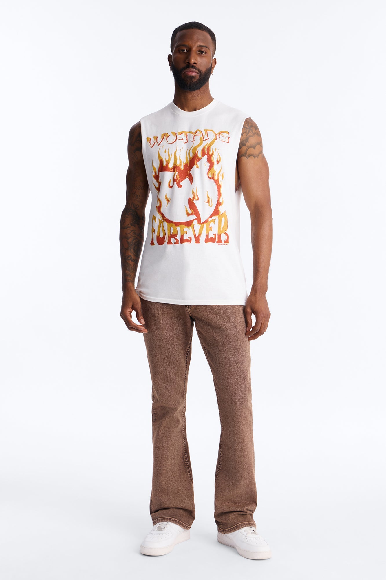 Wu Tang Protect Ya Neck Muscle Tank - White Fashion Nova