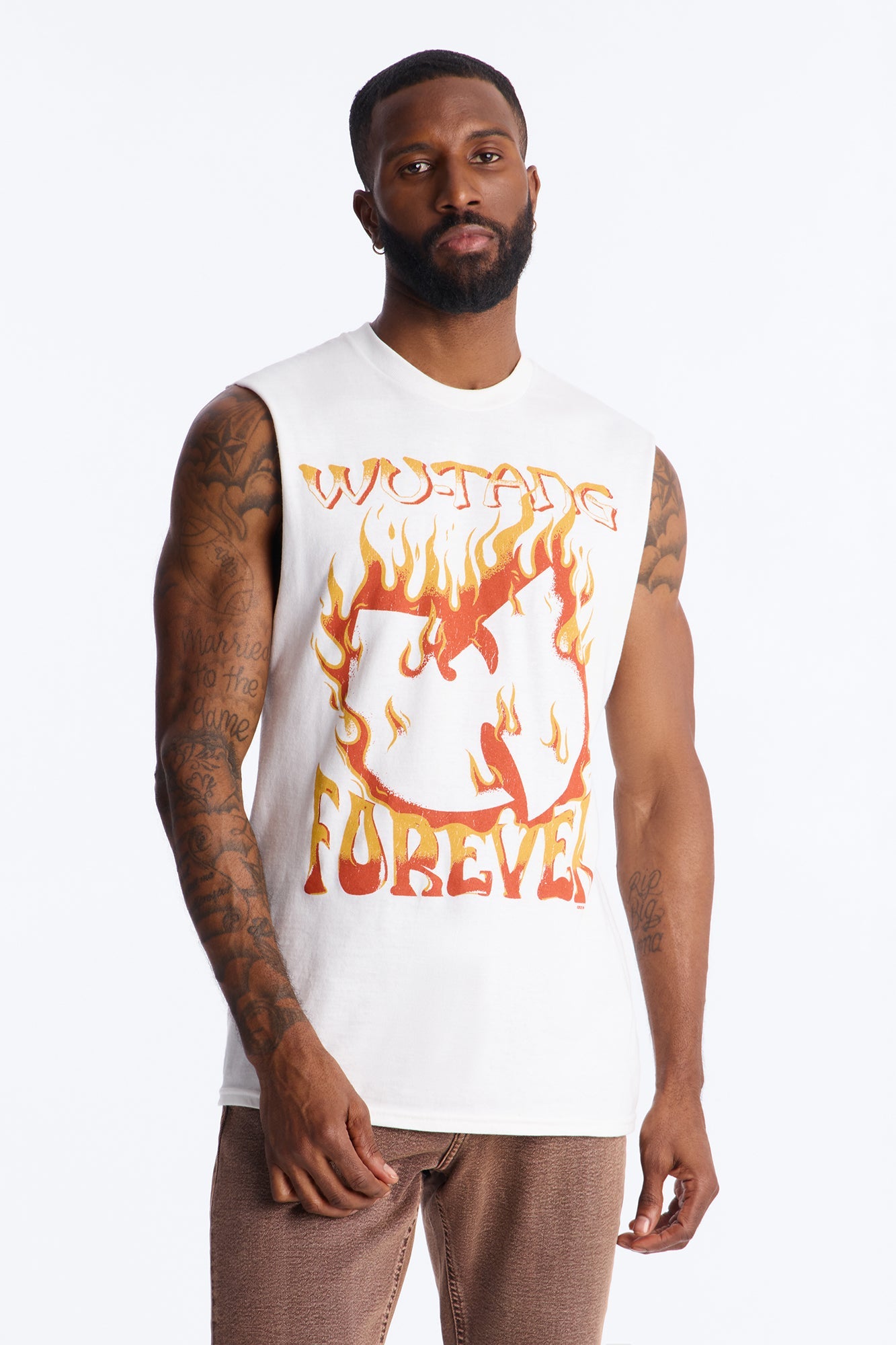 Wu Tang Protect Ya Neck Muscle Tank - White Fashion Nova