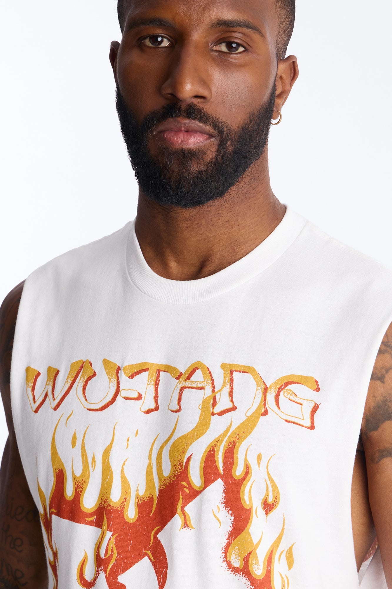 Wu Tang Protect Ya Neck Muscle Tank - White Fashion Nova