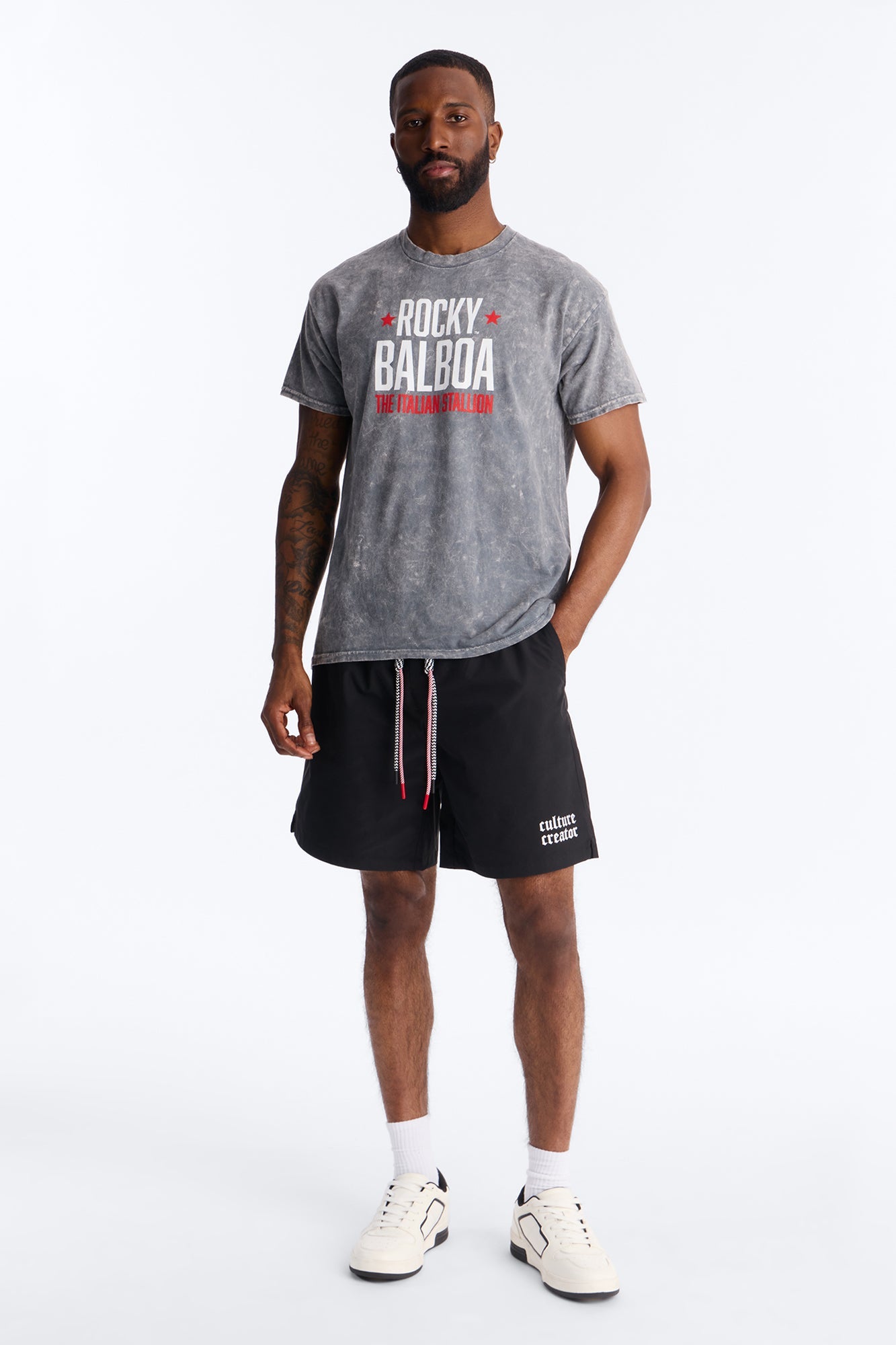 Culture Creator Double Drawstring Short - Black Fashion Nova