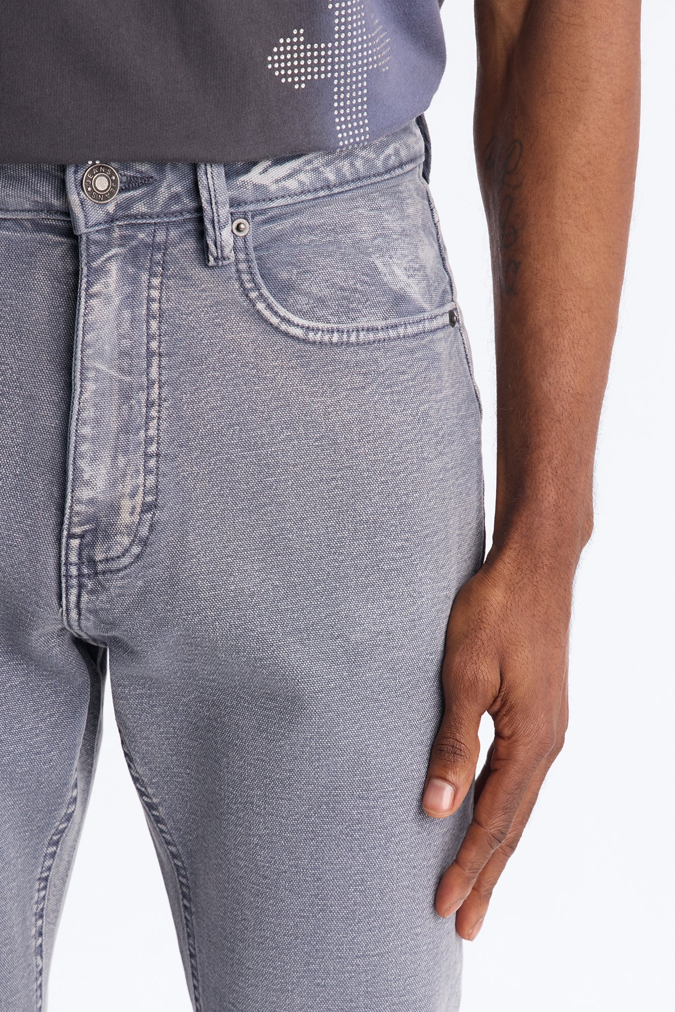 Stacked Skinny Flare Bare With Me Jean - Grey Fashion Nova