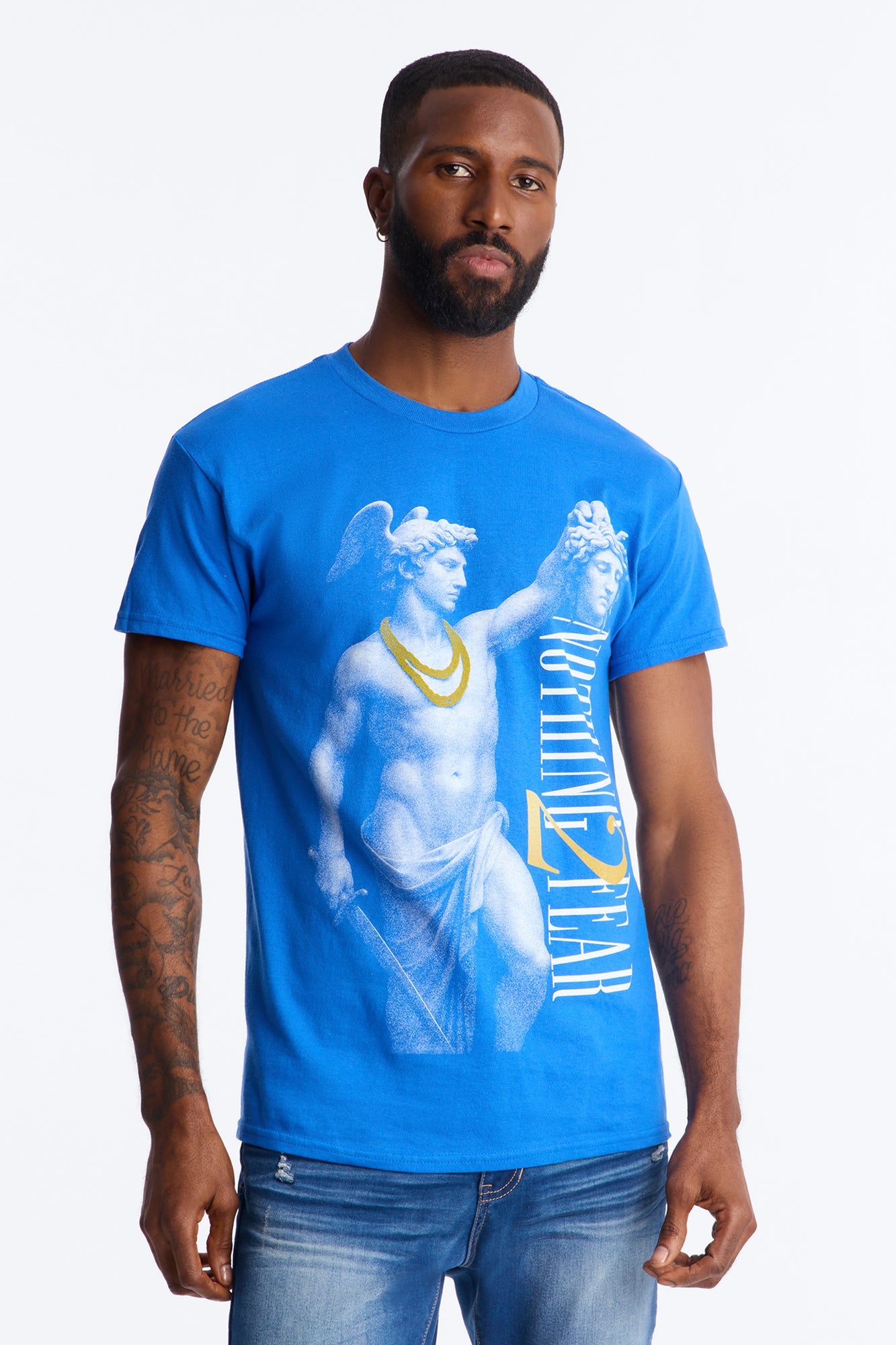 Nothing 2 Fear Short Sleeve Tee - Royal Fashion Nova