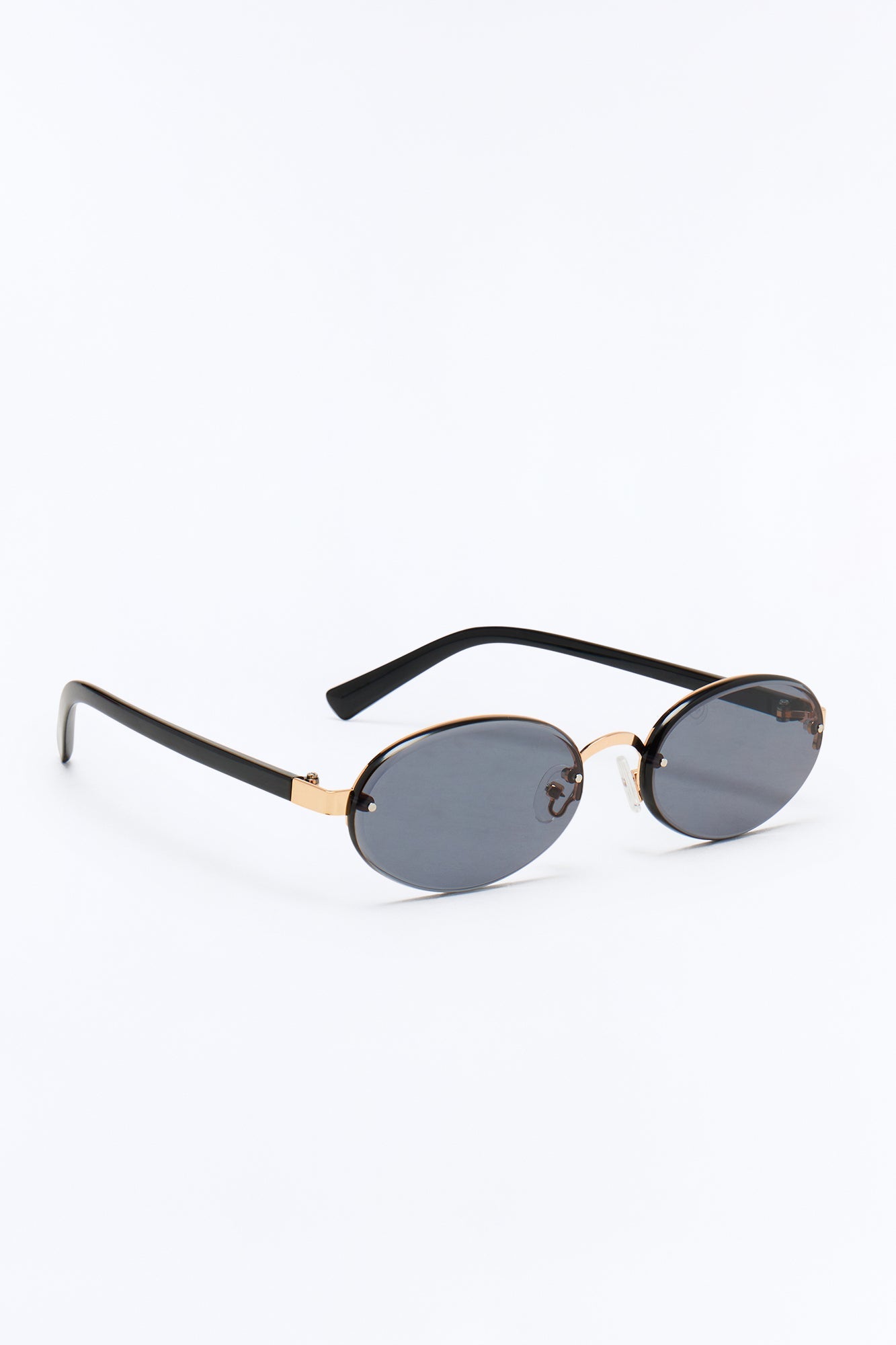 Groovy Curves Sunglasses - Black/Gold Fashion Nova