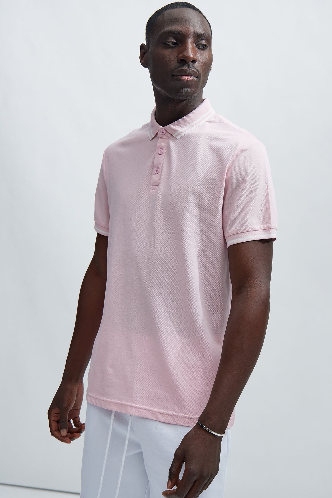 Wilson Short Sleeve Polo - Pink Fashion Nova