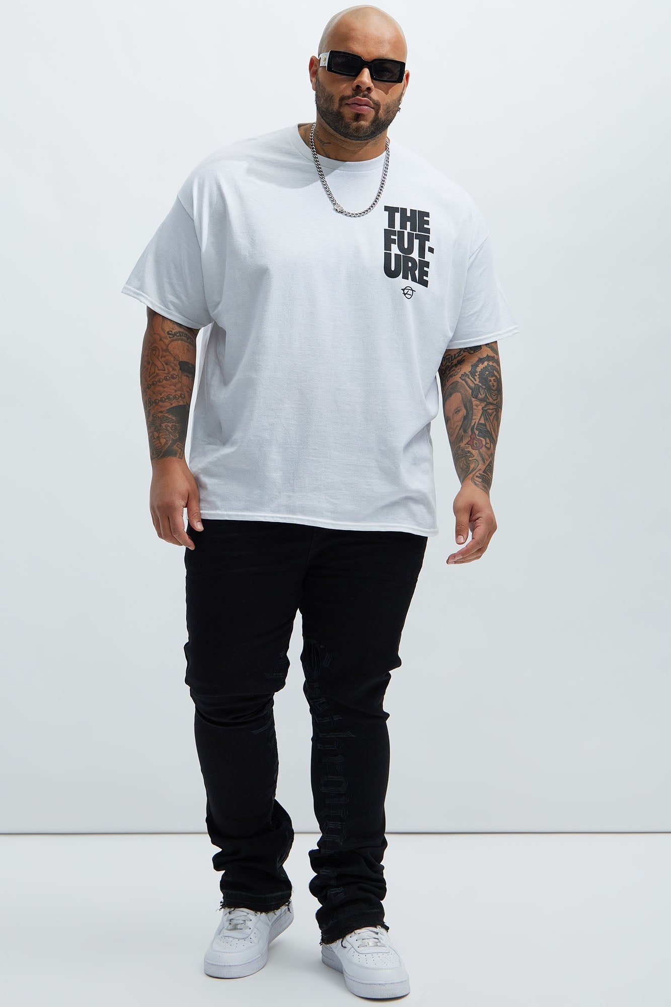 The Future Signature Short Sleeve Tee - White Fashion Nova