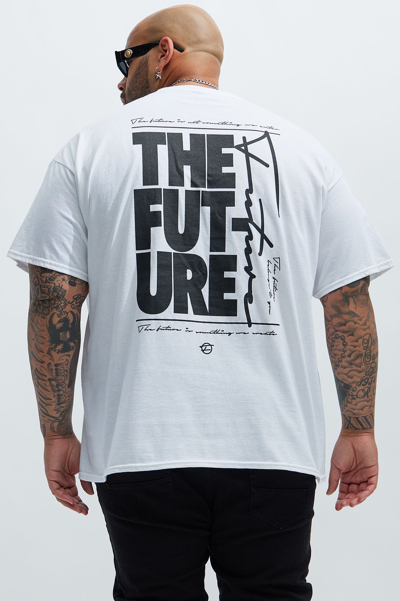 The Future Signature Short Sleeve Tee - White Fashion Nova