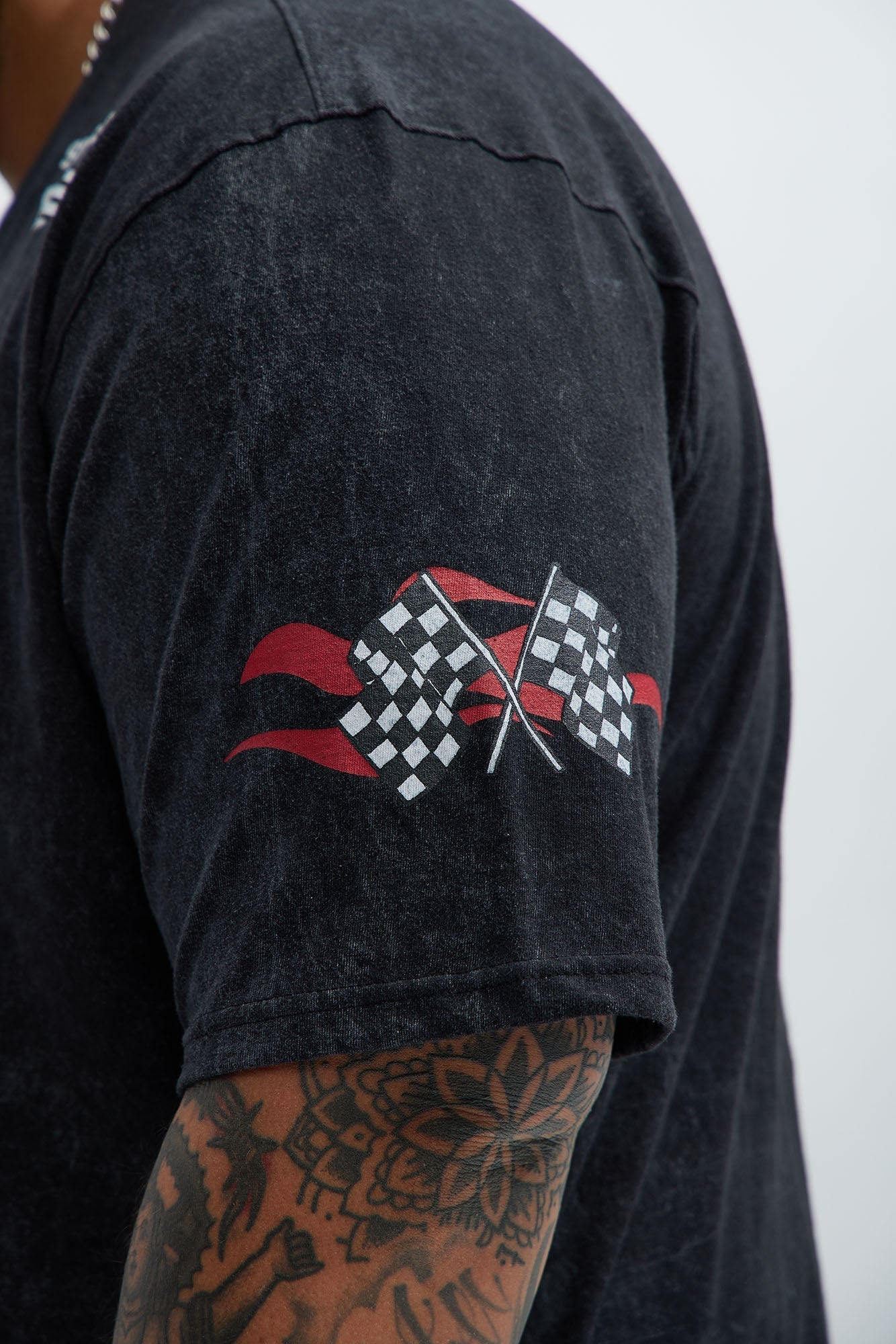 Dodge Hellcat Vintage Oversized Short Sleeve Tee - Grey Fashion Nova