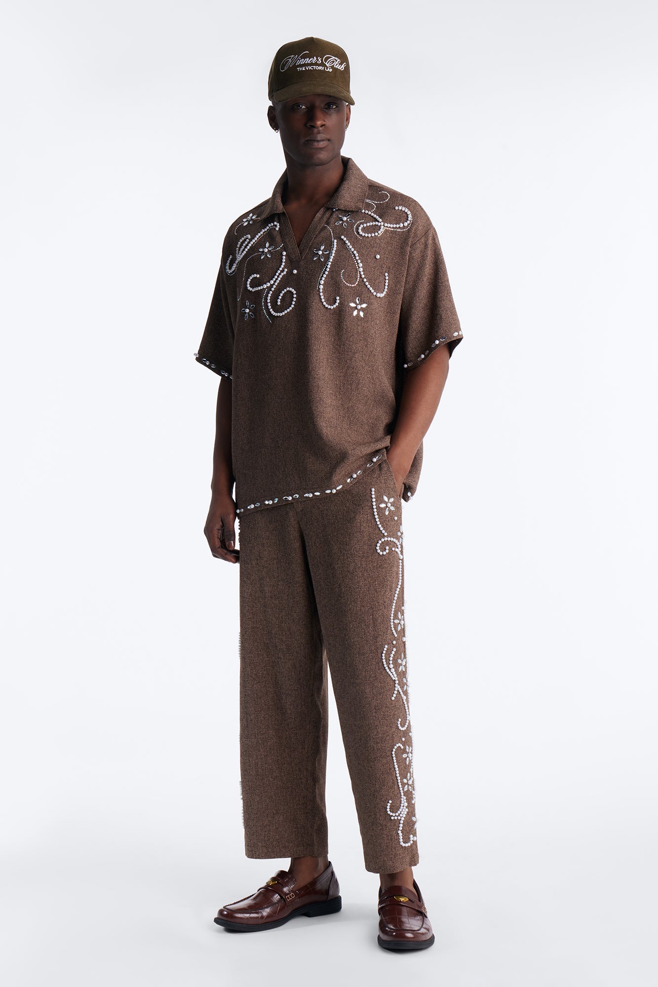 Straight Wanderlust Pearl Journey Pant - Brown Fashion Nova
