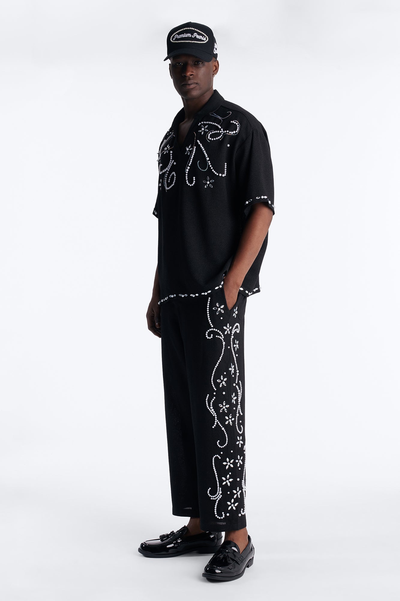 Straight Wanderlust Pearl Journey Pant - Black Fashion Nova