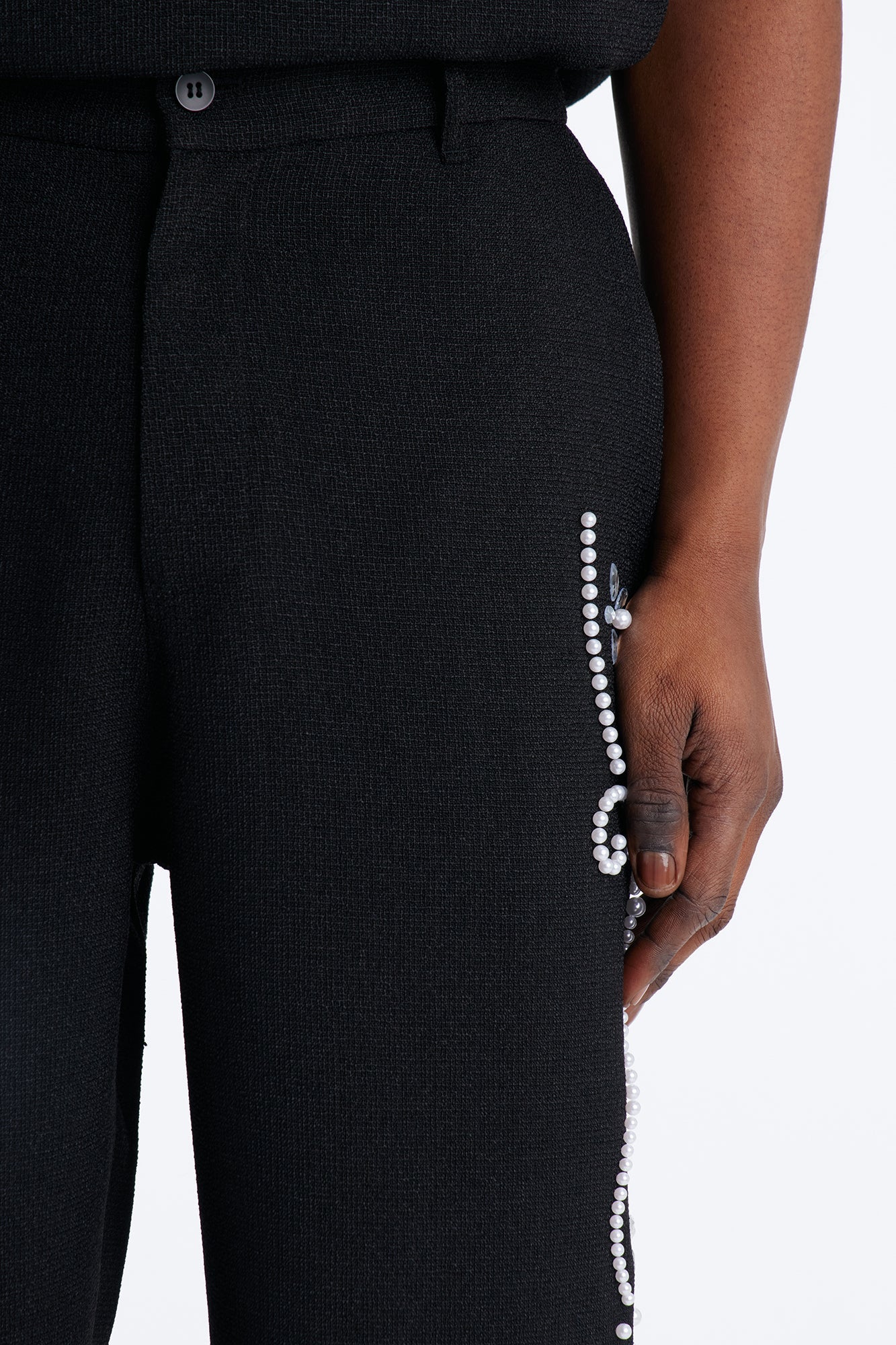 Straight Wanderlust Pearl Journey Pant - Black Fashion Nova