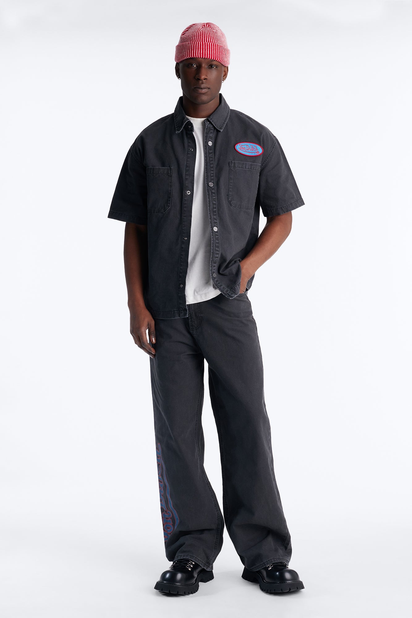 Von Dutch Reapers Straight Jean - Black Fashion Nova
