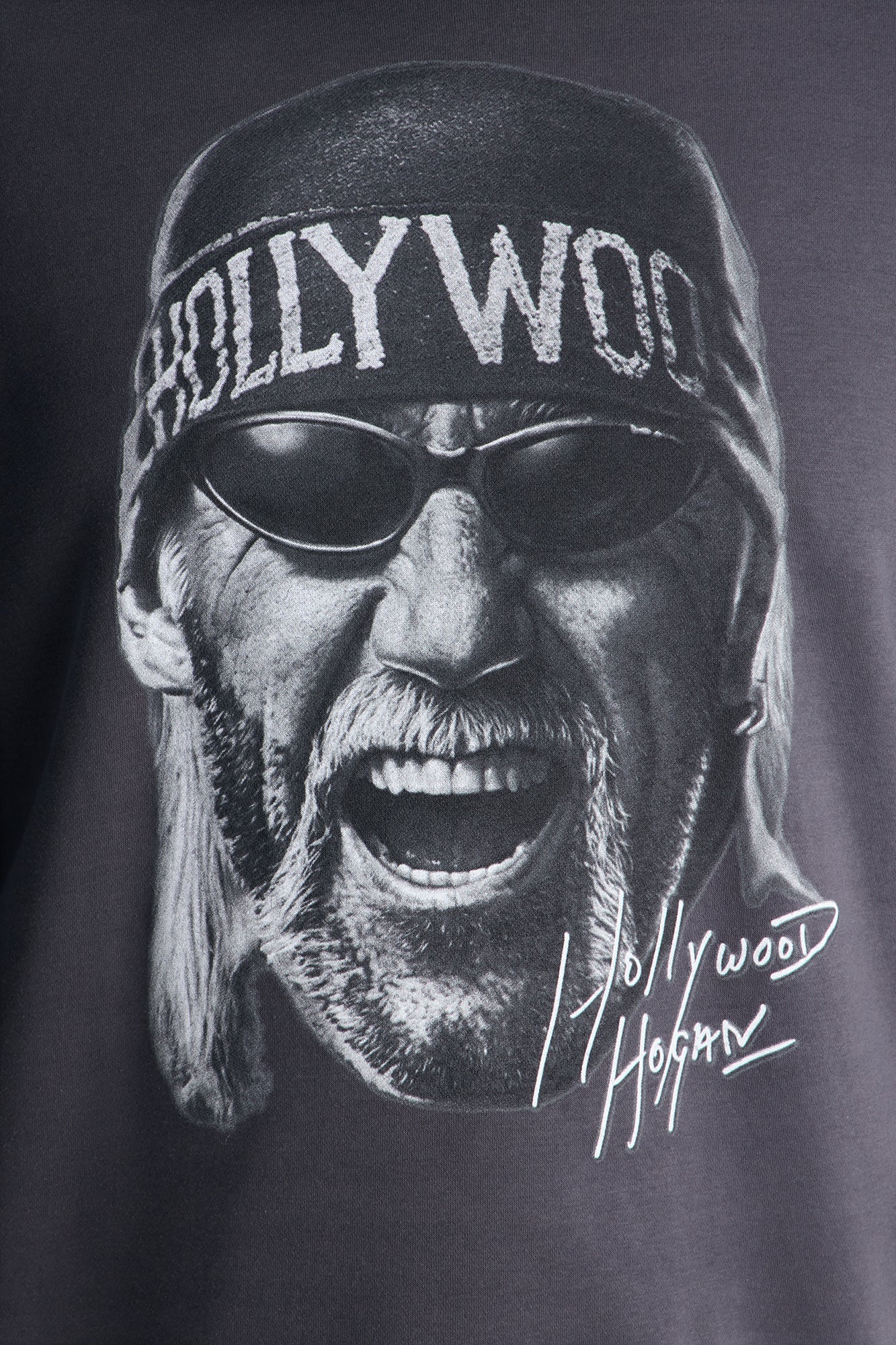 WWE Hulk Hogan NWO Crew Neck Sweatshirt - Charcoal Fashion Nova