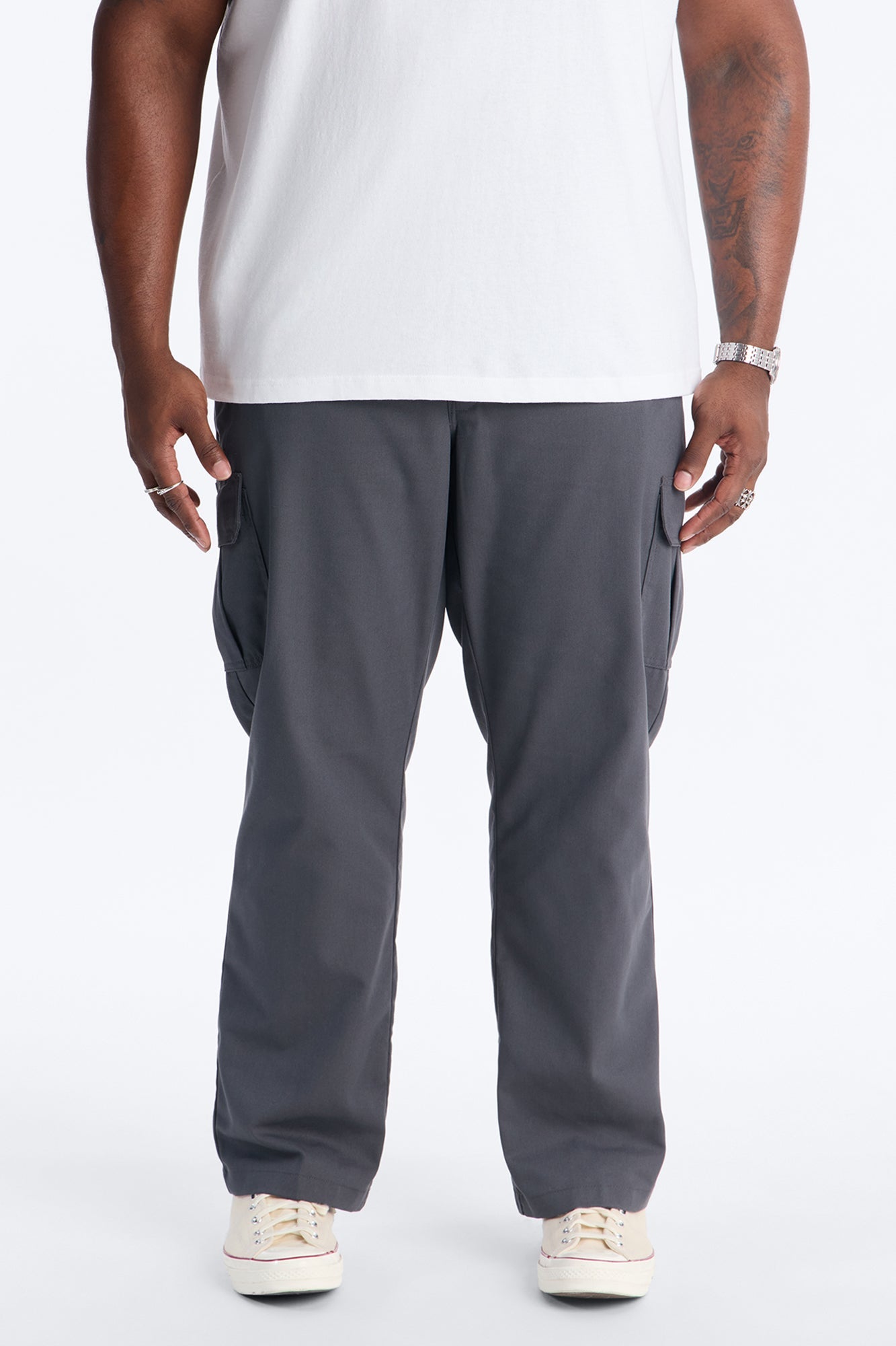 Dickies Twill Cargo Straight Pant - Charcoal Fashion Nova