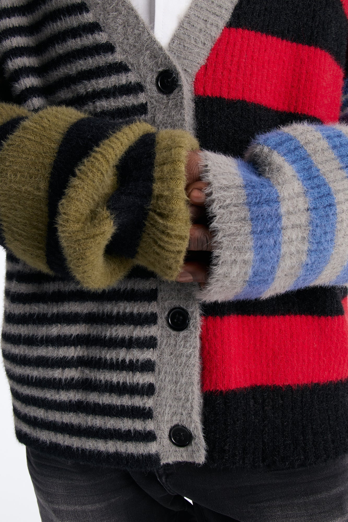 Wild Thing Stripe Knit Cardigan Sweater - Multi Color Fashion Nova