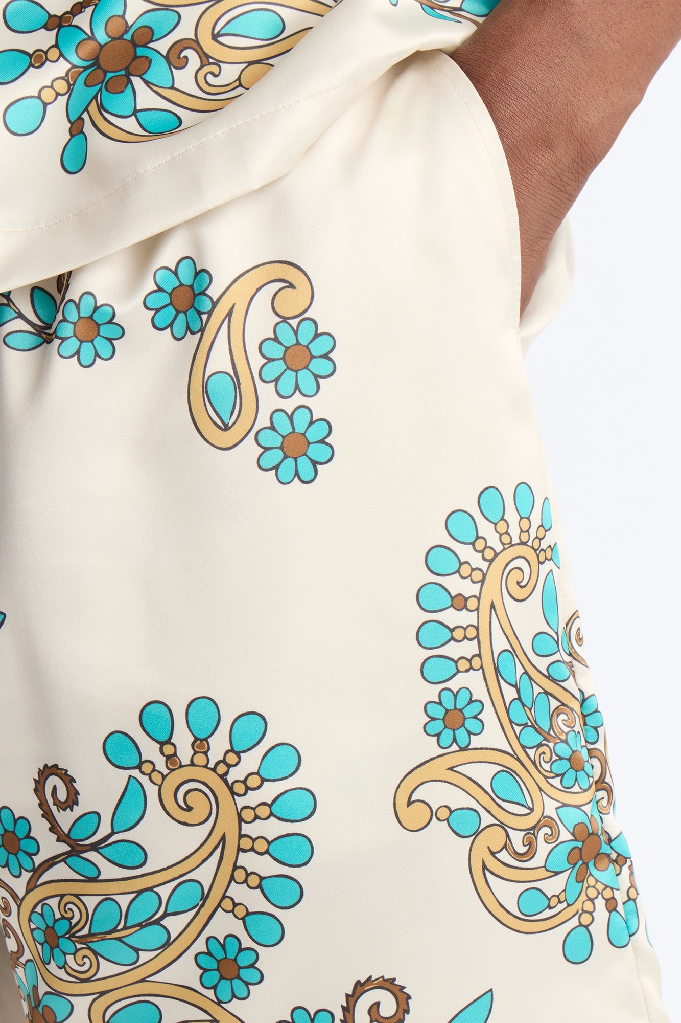 Santorini Relaxed Shorts - Natural Fashion Nova