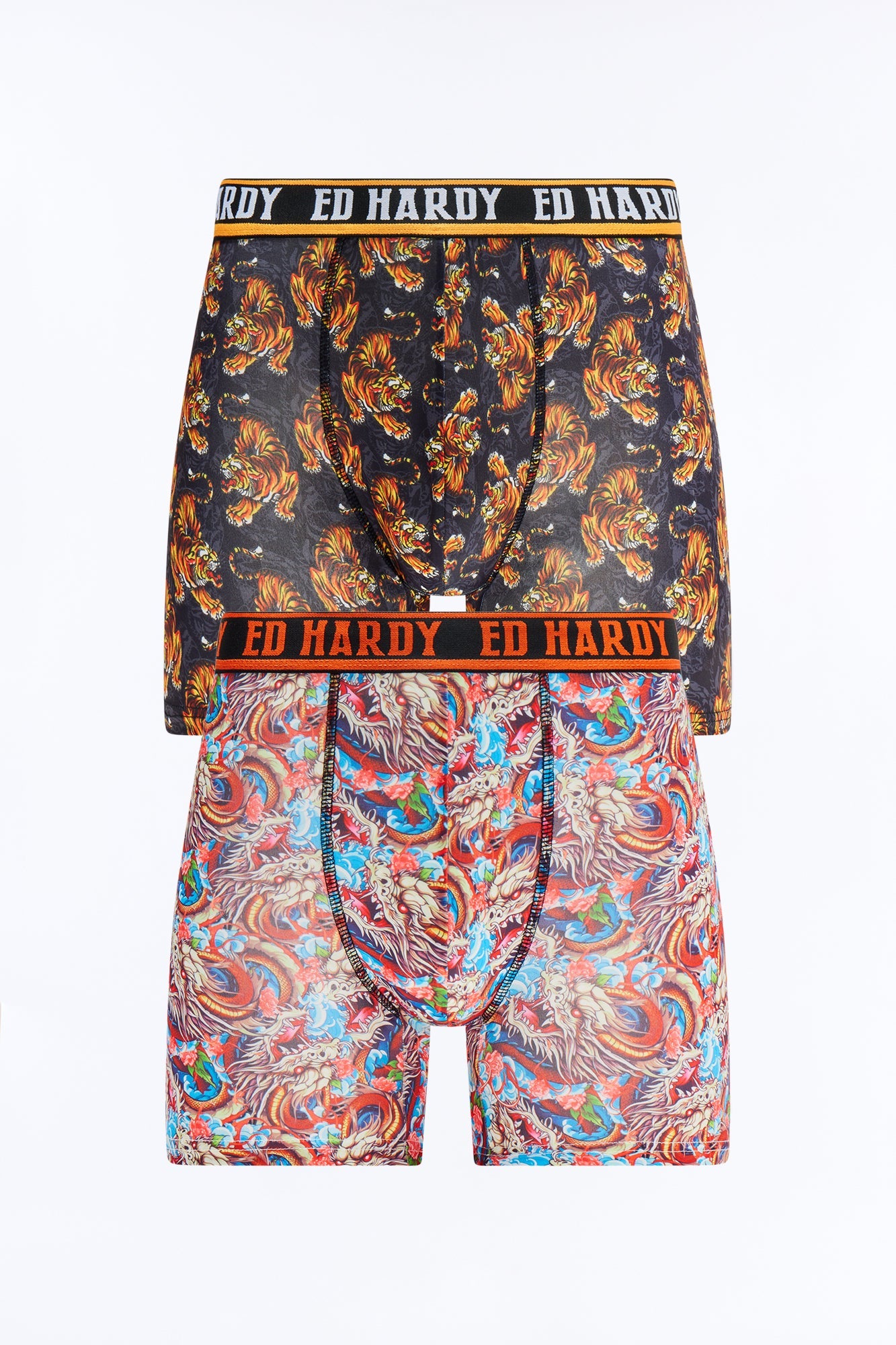 Inferno Scales Ed Hardy 2 Pack Cartoon Boxer Briefs - Multi Color Fashion Nova