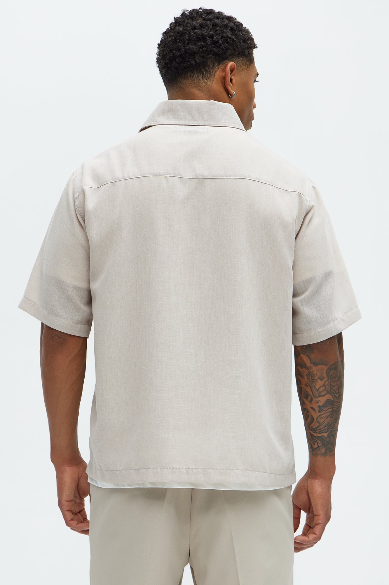 Saints And Sinners Full Button Shirt - Tan Fashion Nova