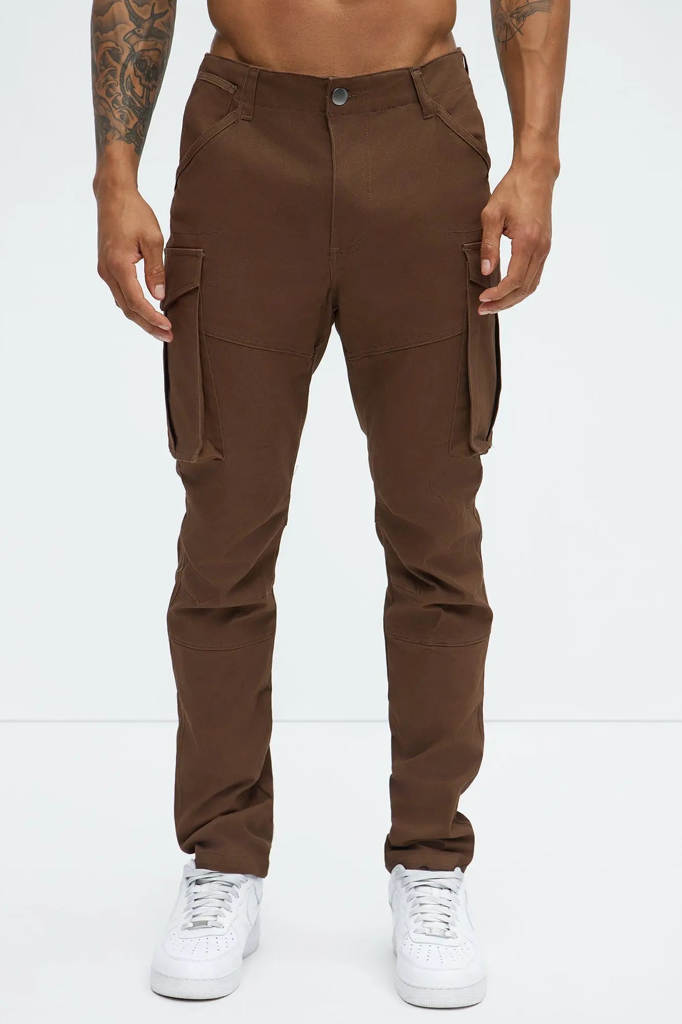 Summer Games Slim Cargo Pants - Brown Fashion Nova