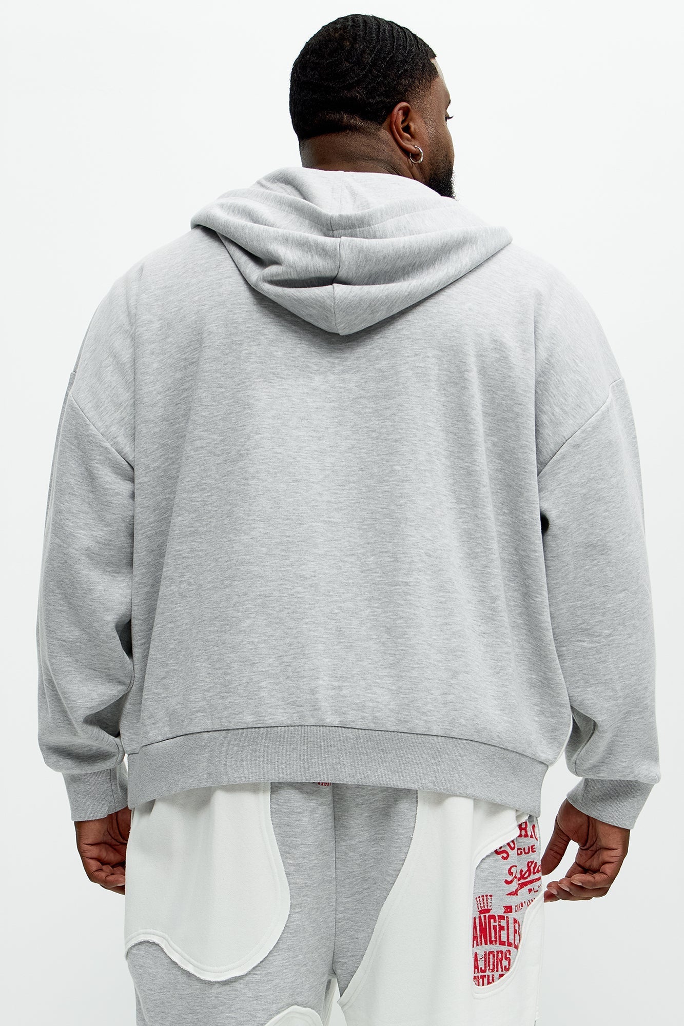 Tyson Champion Oversized Zip Hoodie - Heather/Combo Fashion Nova