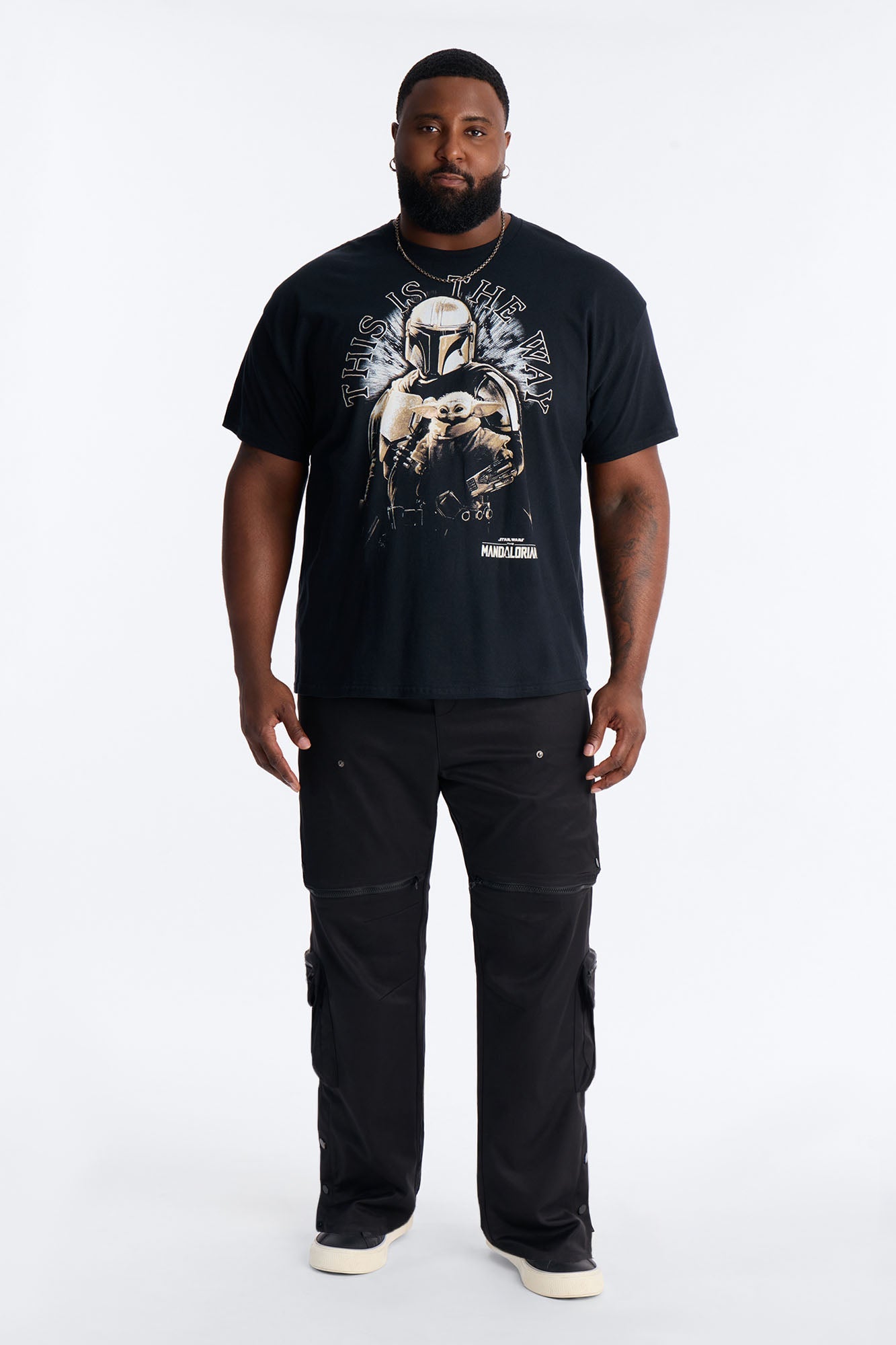 Star Wars The Mandalorian And Grogu Short Sleeve Tee - Black Fashion Nova
