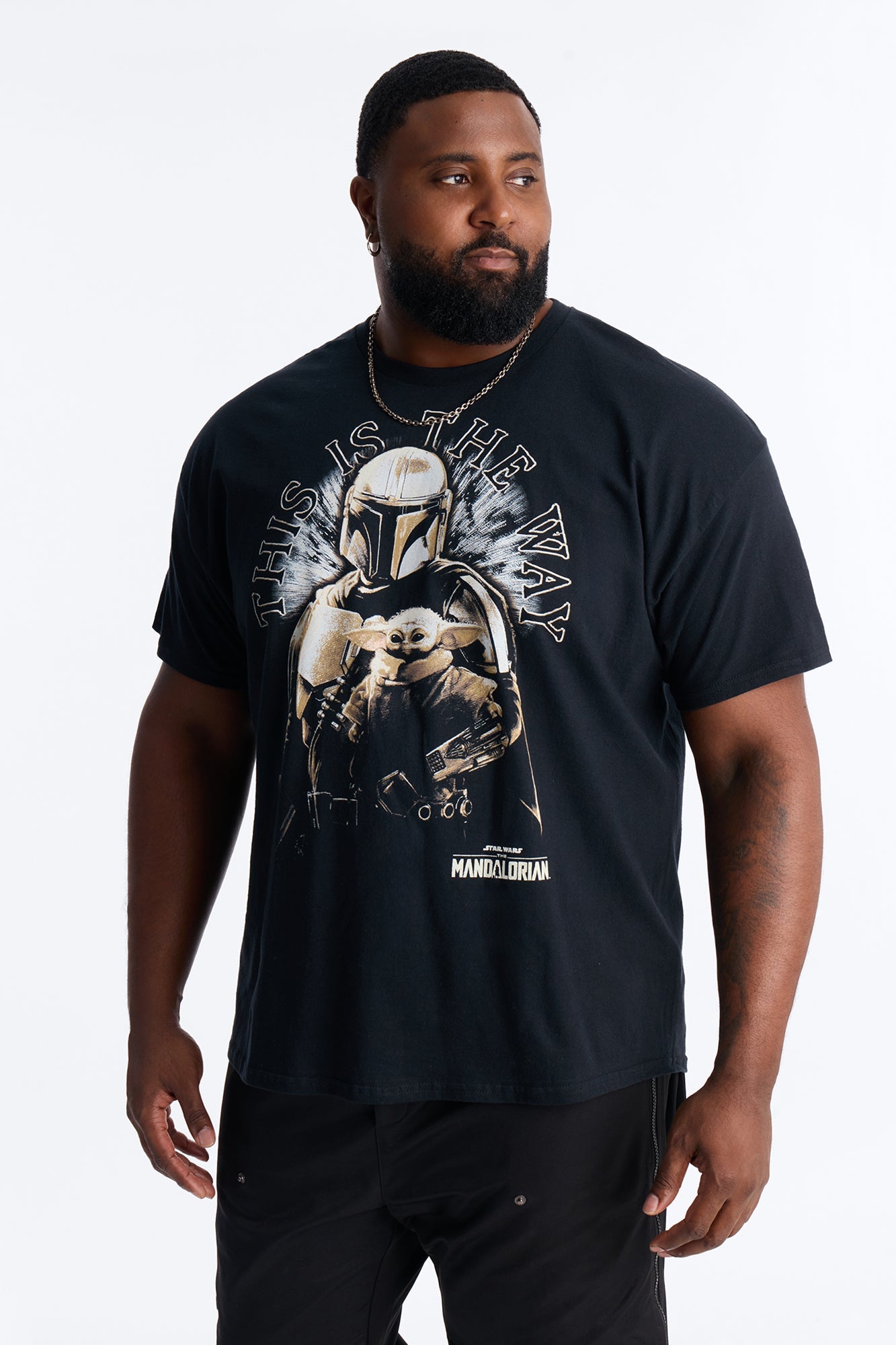 Star Wars The Mandalorian And Grogu Short Sleeve Tee - Black Fashion Nova
