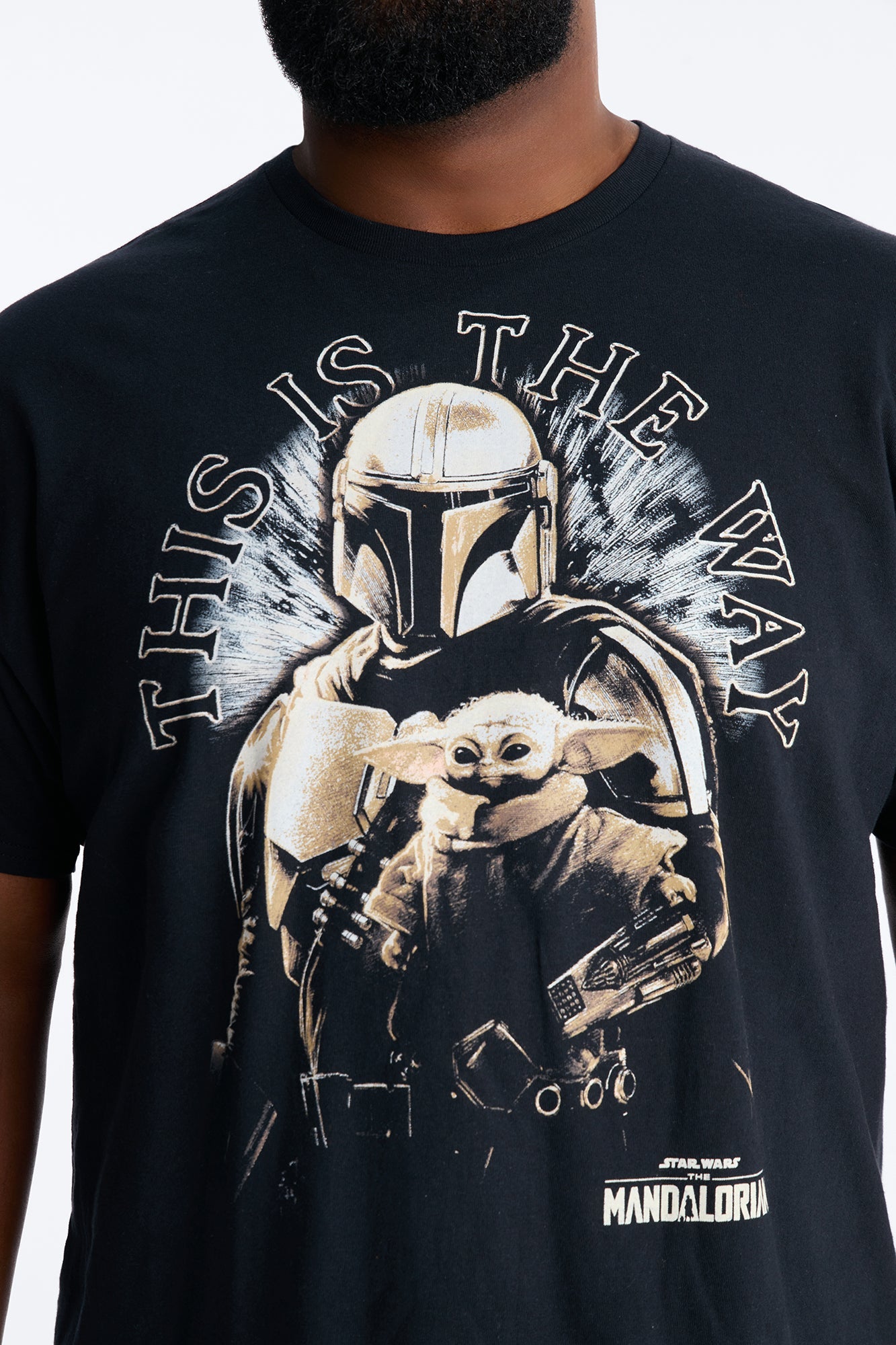 Star Wars The Mandalorian And Grogu Short Sleeve Tee - Black Fashion Nova