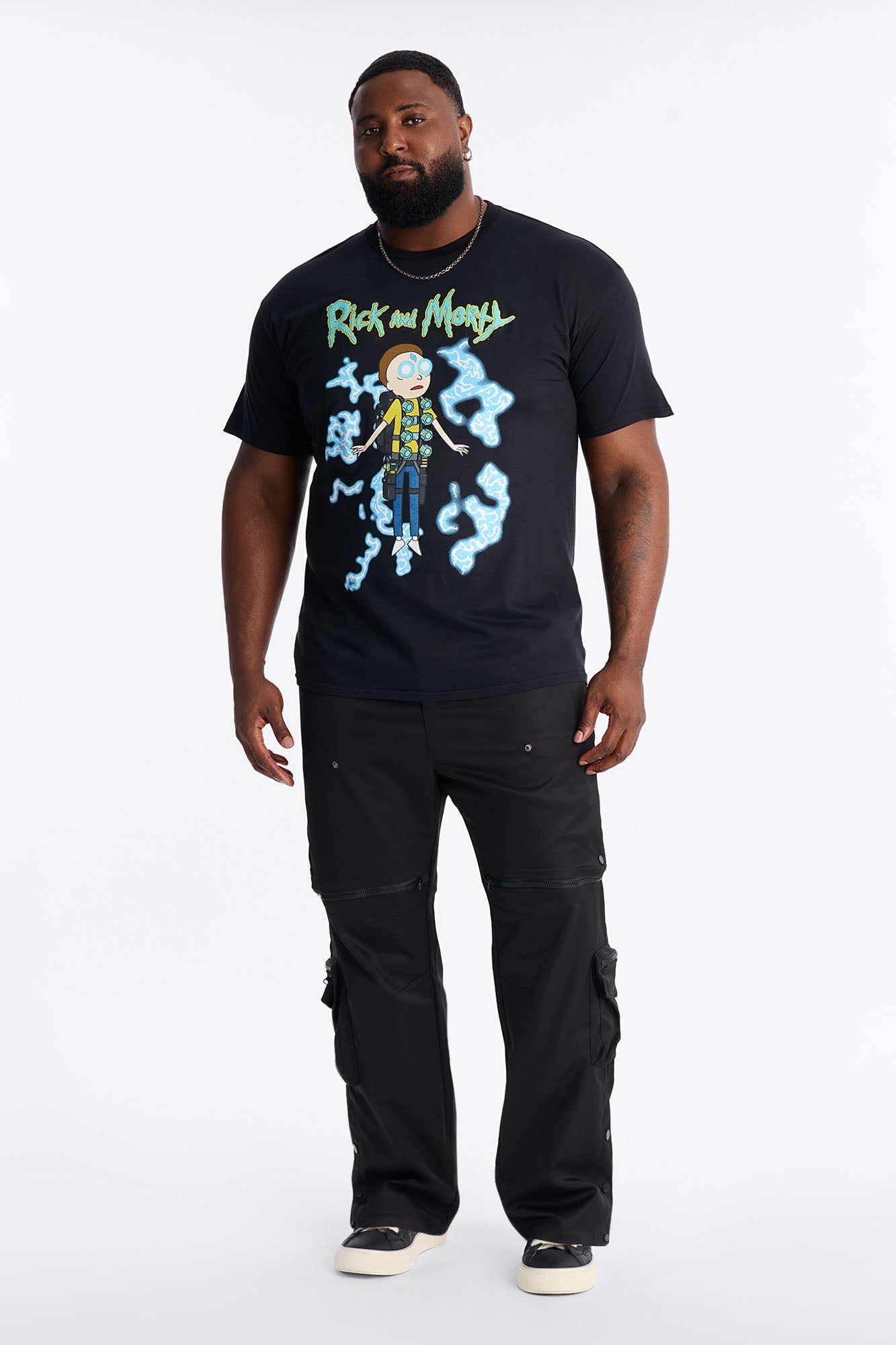 Rick And Morty RICK HAS THE POWER Short Sleeve Tee - Black Fashion Nova