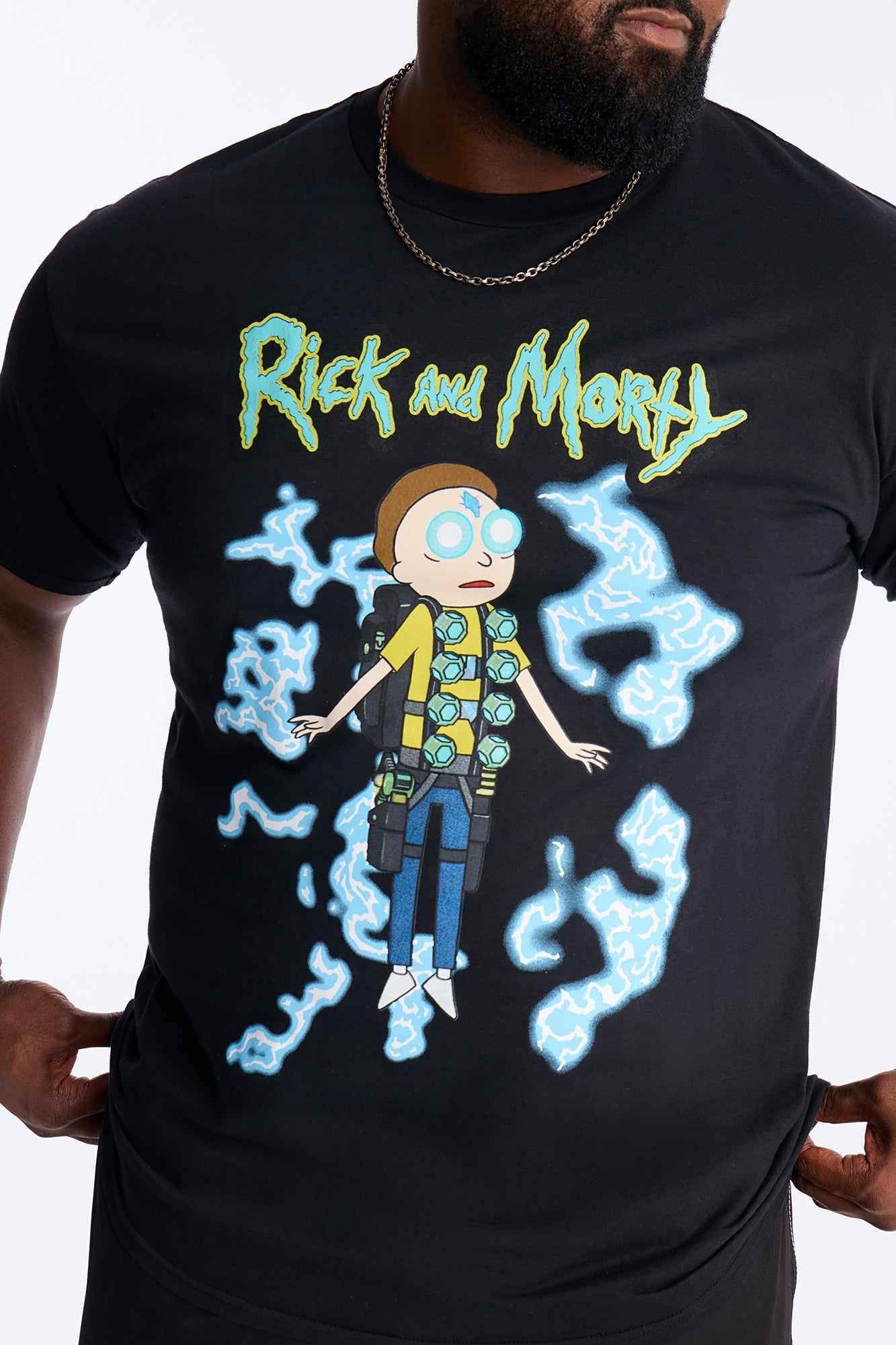 Rick And Morty RICK HAS THE POWER Short Sleeve Tee - Black Fashion Nova