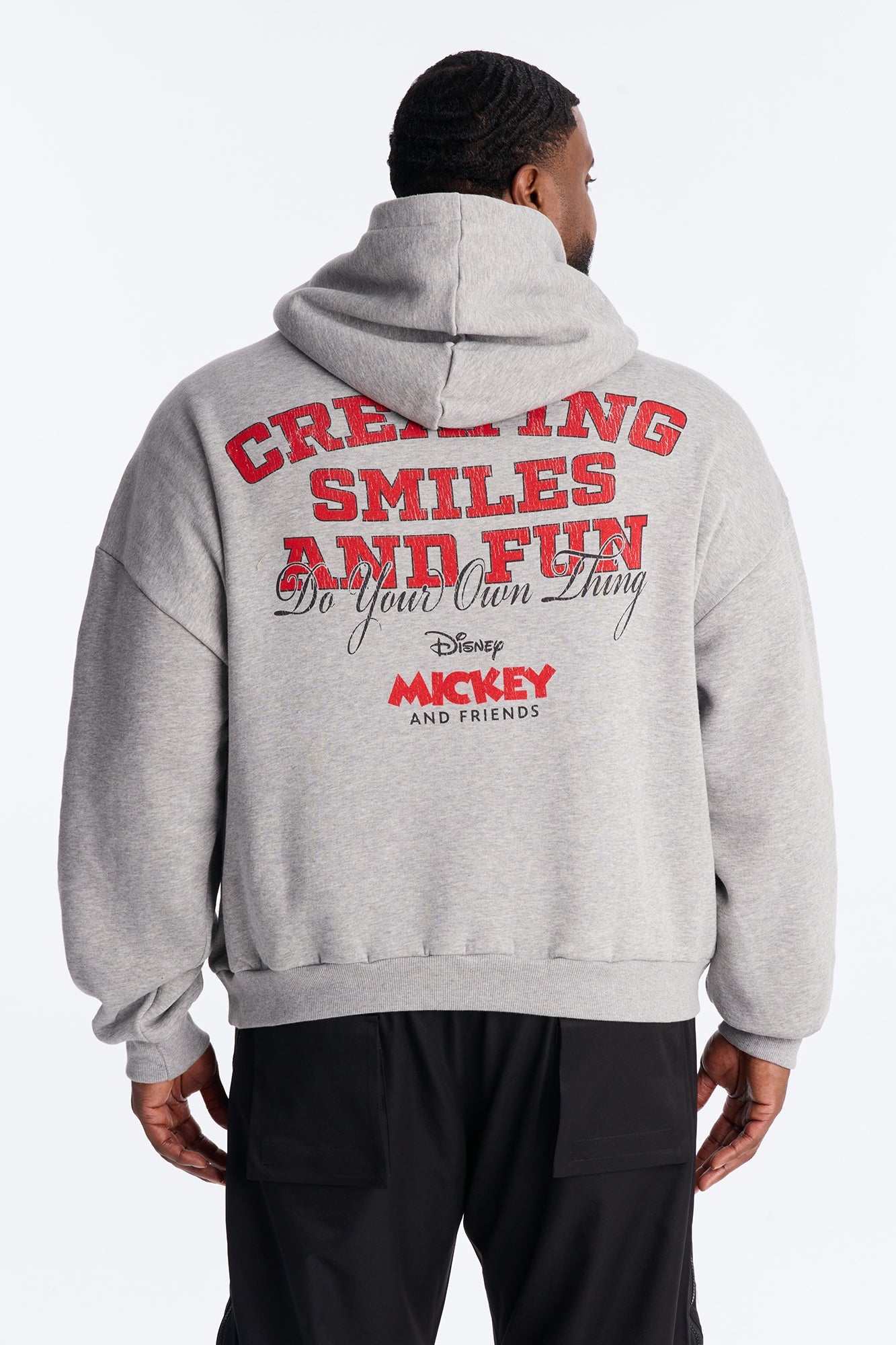 Disney Mickey And Friends Do Your Own Thing Hoodie - Heather Grey Fashion Nova