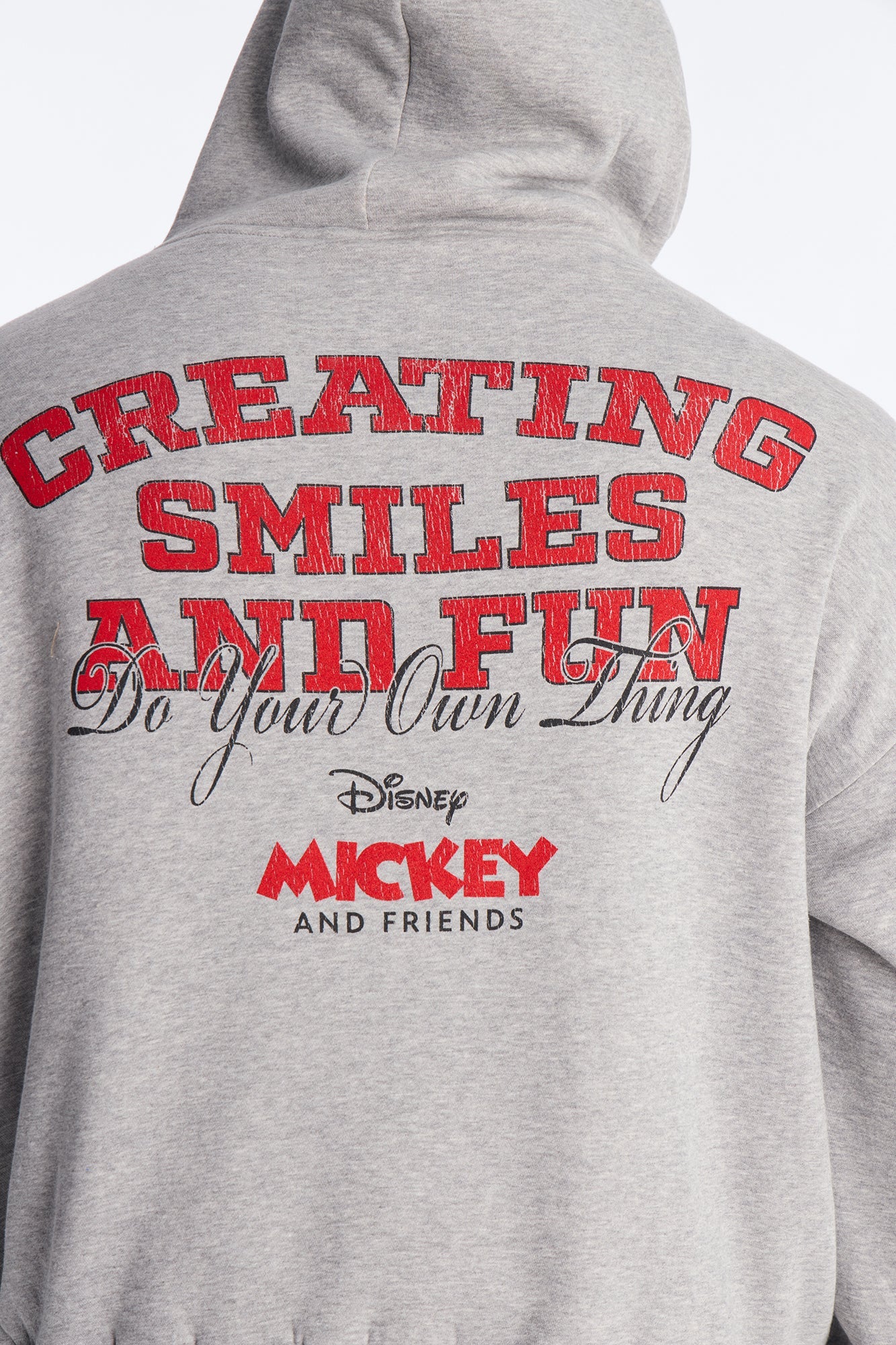 Disney Mickey And Friends Do Your Own Thing Hoodie - Heather Grey Fashion Nova