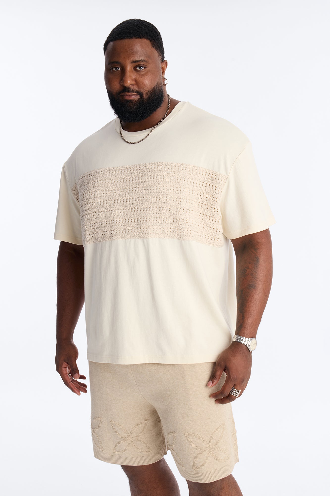 Relaxed Forever Shore Crewneck Tee - Cream Fashion Nova
