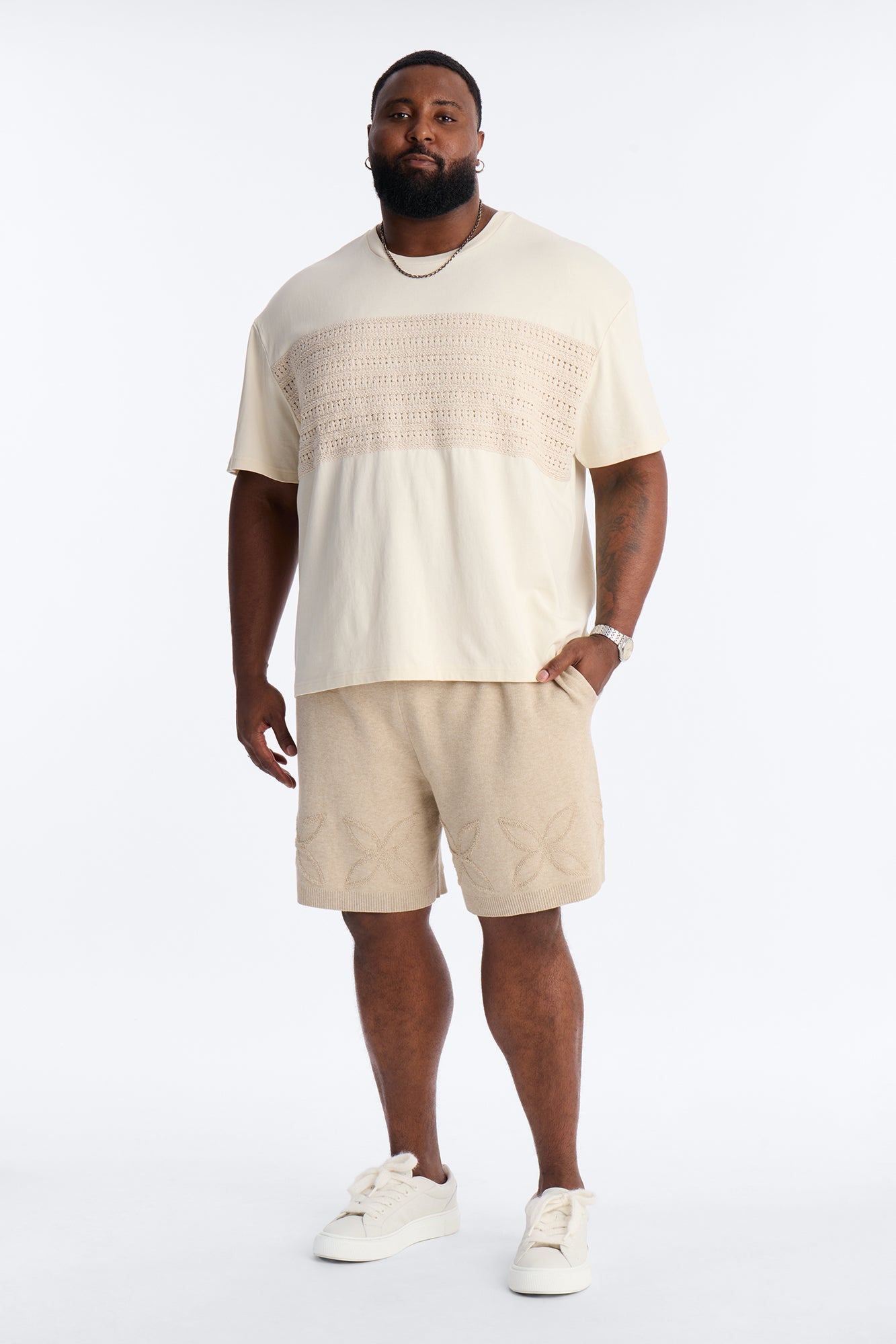 Relaxed Forever Shore Crewneck Tee - Cream Fashion Nova