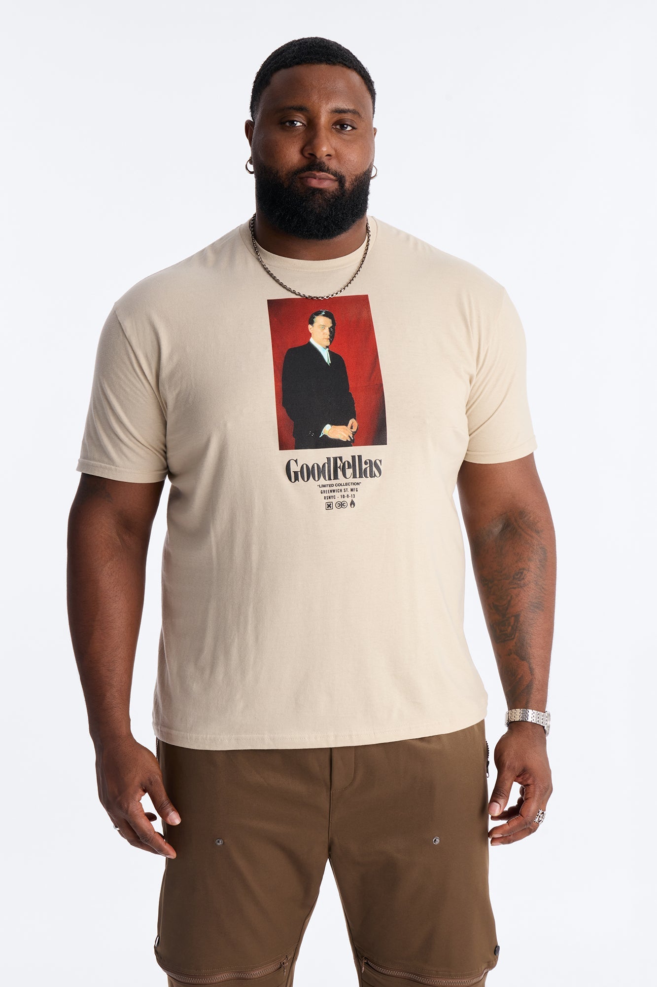 Good Fellas So You Wanna Be A Gangster Short Sleeve Tee - Cream Fashion Nova