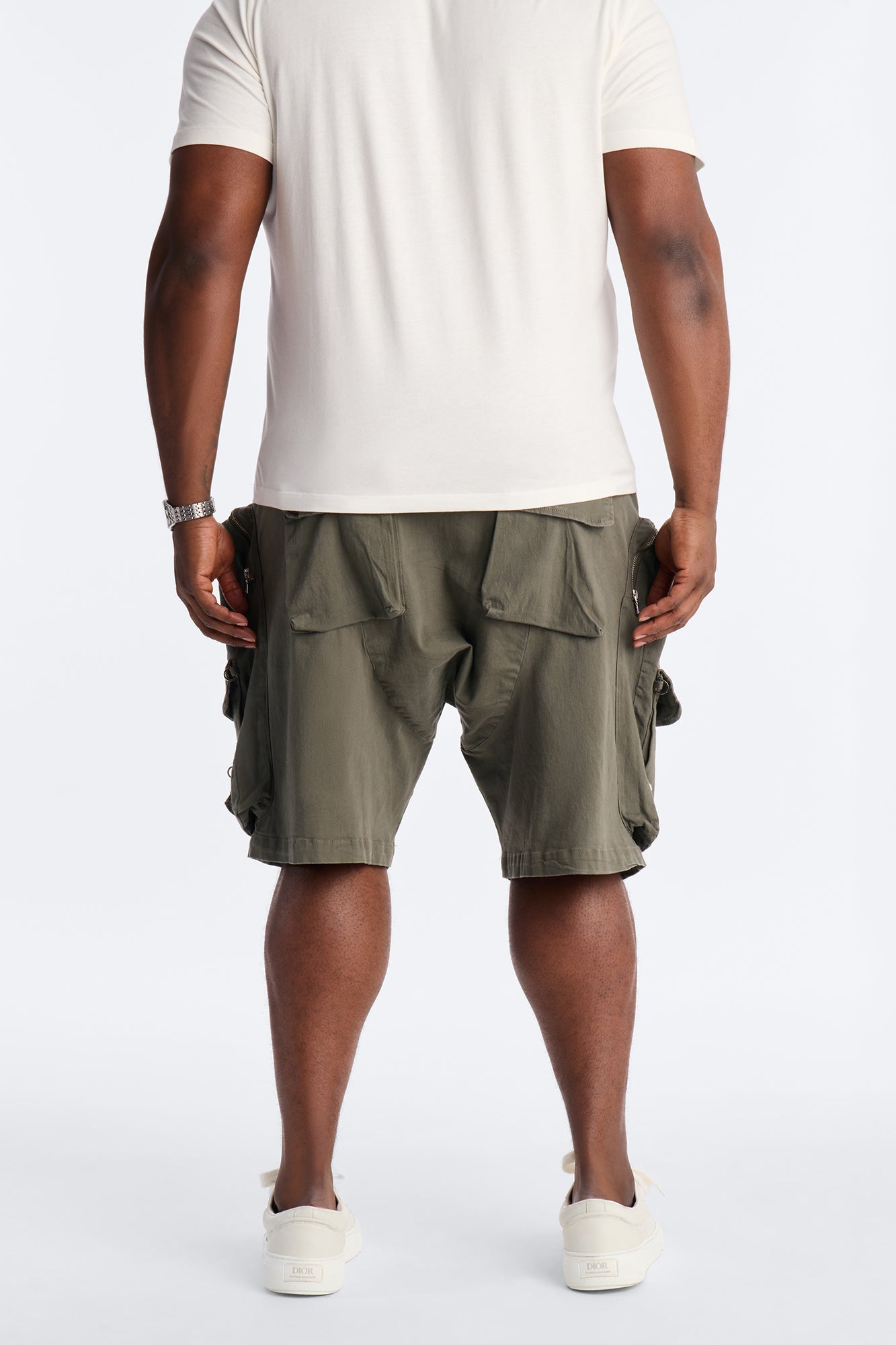 Oversized Maxed Out Utility Pocket Short - Olive Fashion Nova