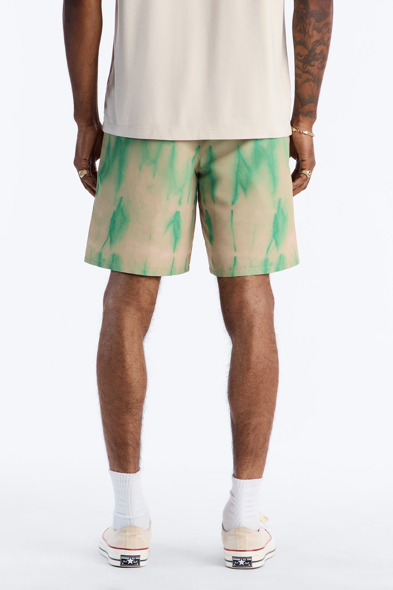 Relaxed Artificial View Short - Green Fashion Nova