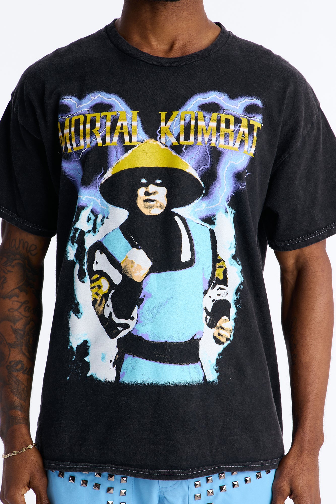 Heavenly Thunder Short Sleeve Tee - Black Fashion Nova