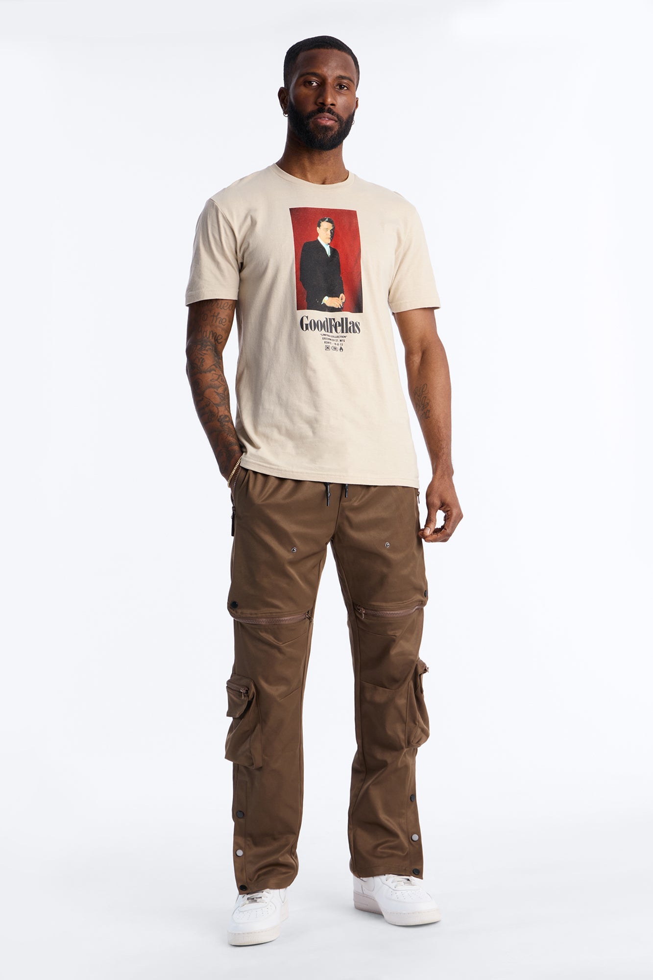 Good Fellas So You Wanna Be A Gangster Short Sleeve Tee - Cream Fashion Nova