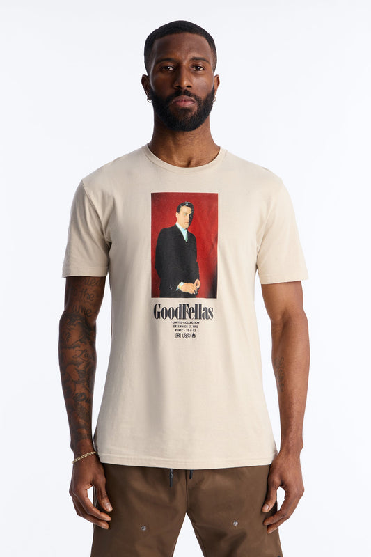 Good Fellas So You Wanna Be A Gangster Short Sleeve Tee - Cream Fashion Nova
