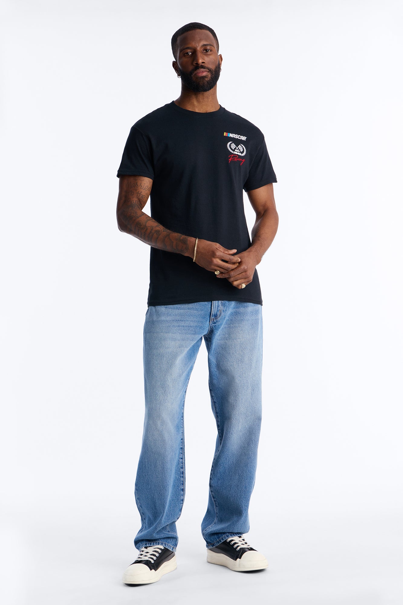 Nascar Racing 1948 Short Sleeve Tee - Black Fashion Nova