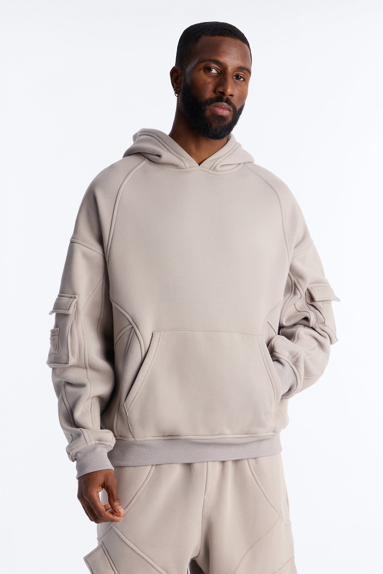 Oversized Chaos Cargo Hoodie - Grey Fashion Nova