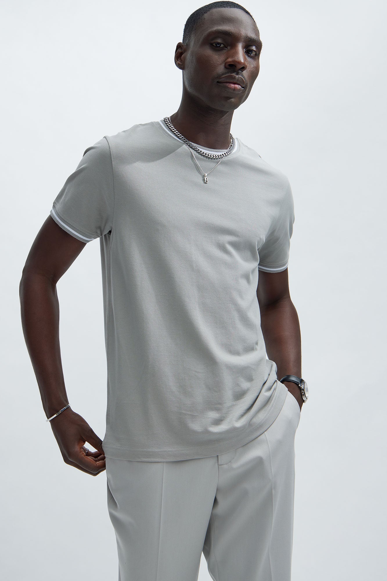 Jaxon Short Sleeve Tee - Grey Fashion Nova