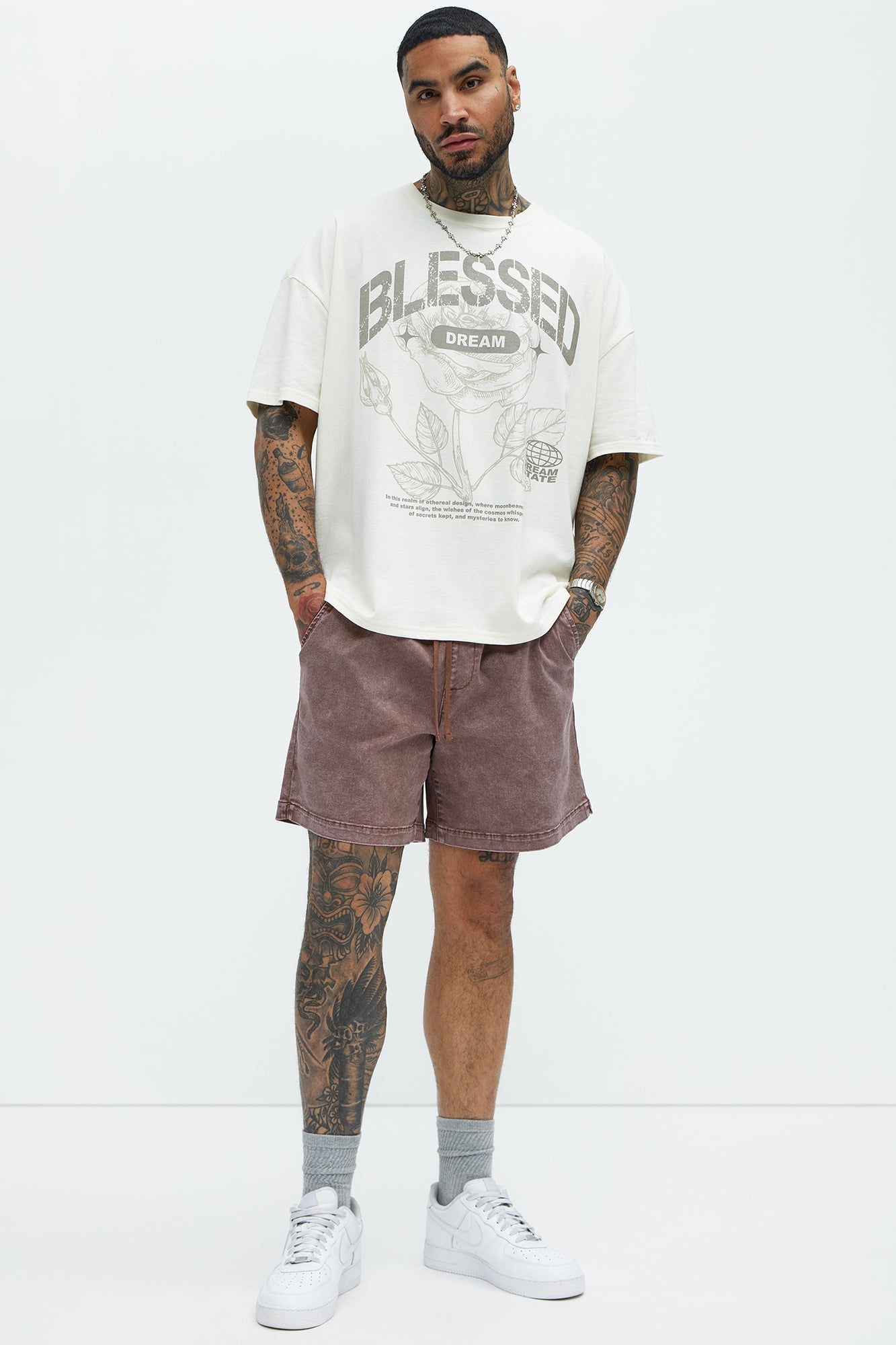 Bless Dreams Oversized Short Sleeve Tee - White Fashion Nova