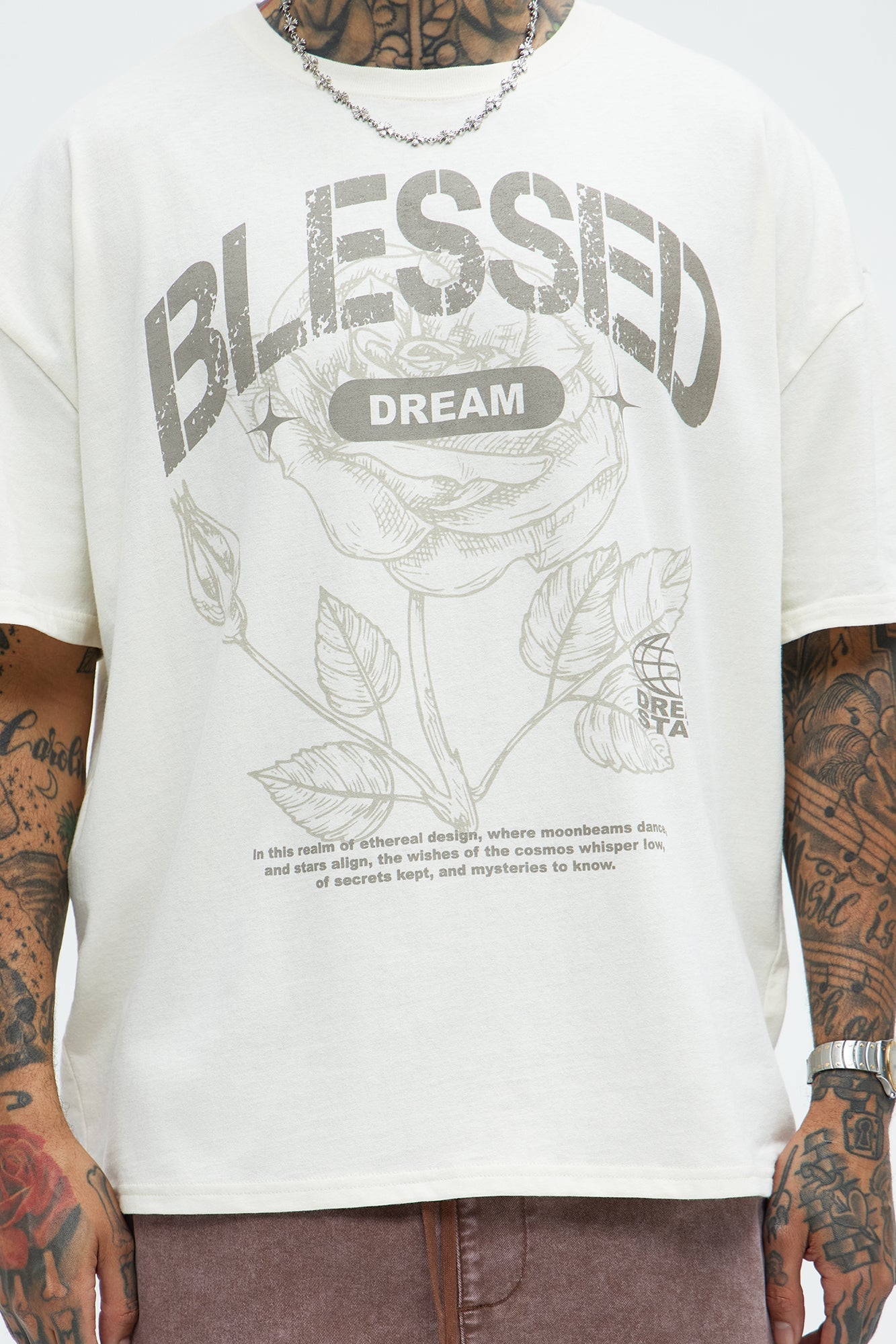 Bless Dreams Oversized Short Sleeve Tee - White Fashion Nova