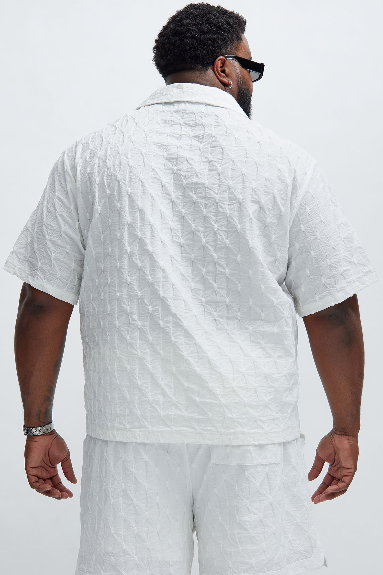 Atticus Textured Shirt - White Fashion Nova