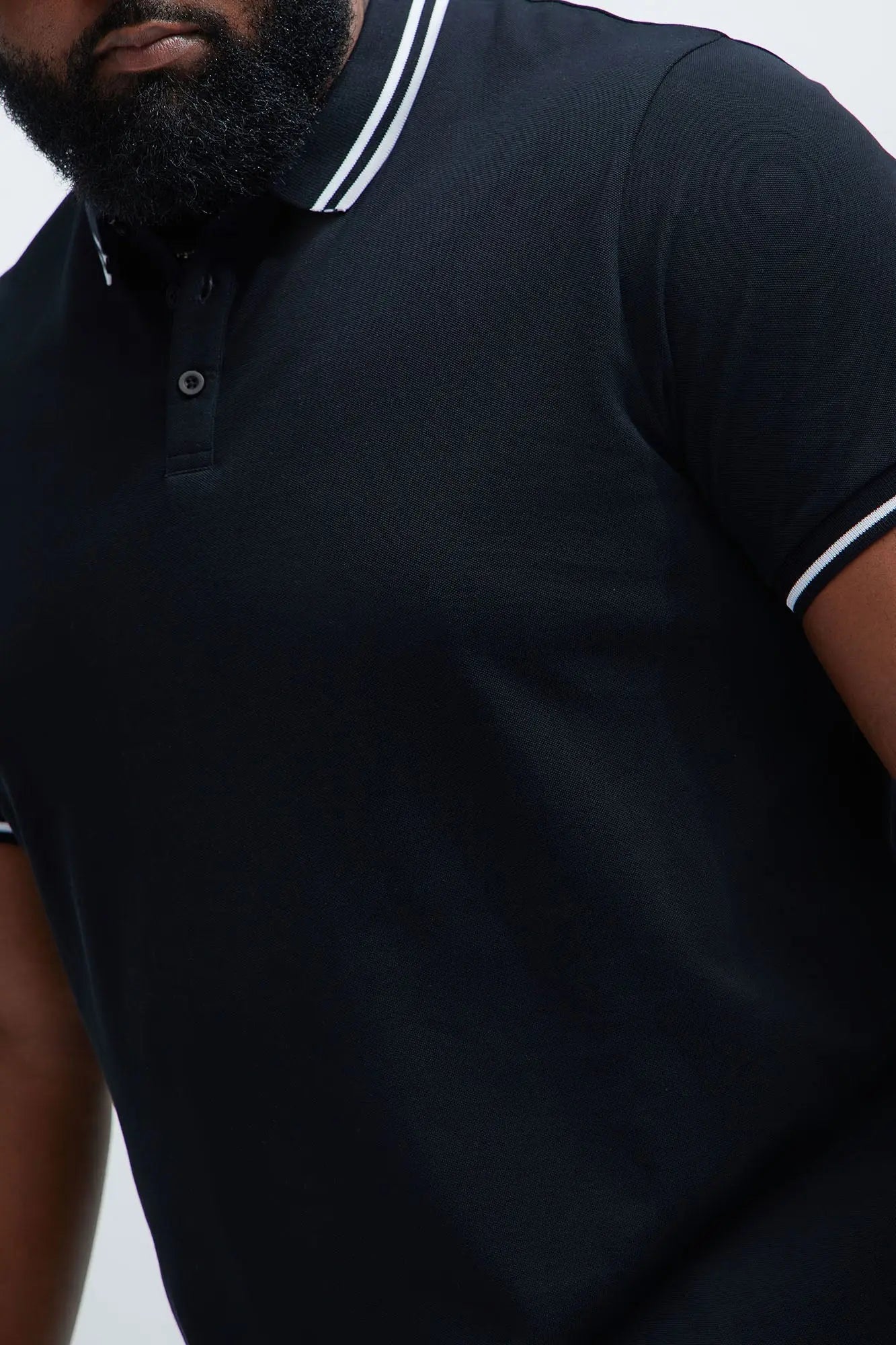 Wilson Short Sleeve Polo - Black Fashion Nova