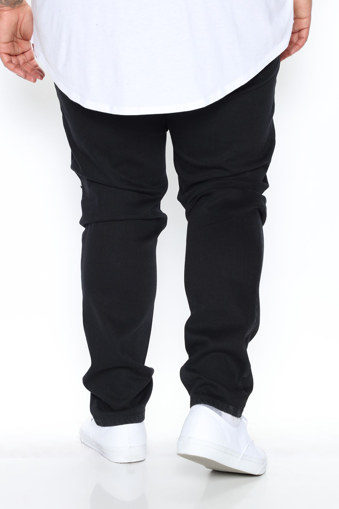 Jasper Skinny Ripped Knee Jeans - Black Fashion Nova