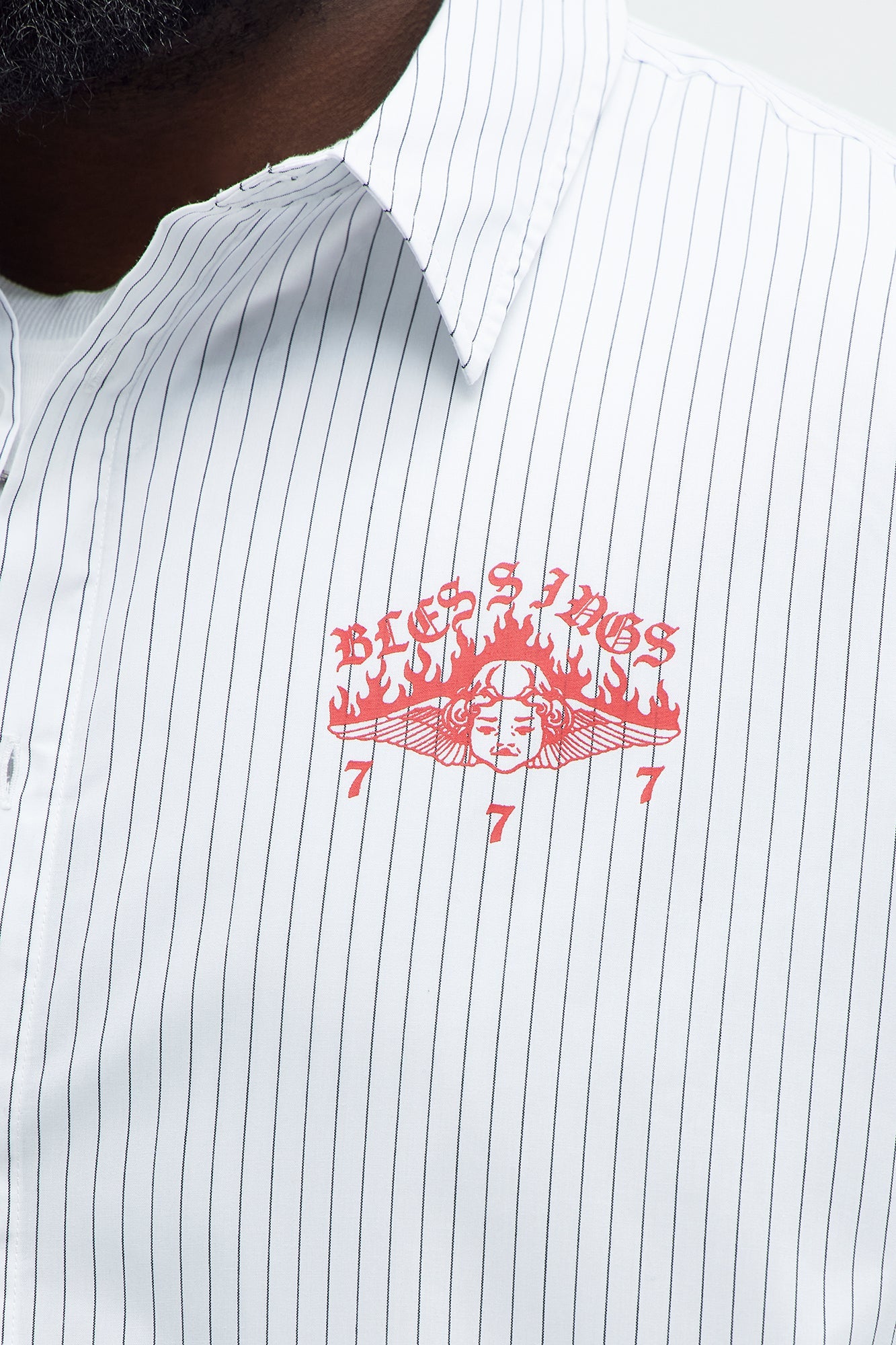 Cropped Saints And Sinners Long Sleeve Button Up - White Fashion Nova