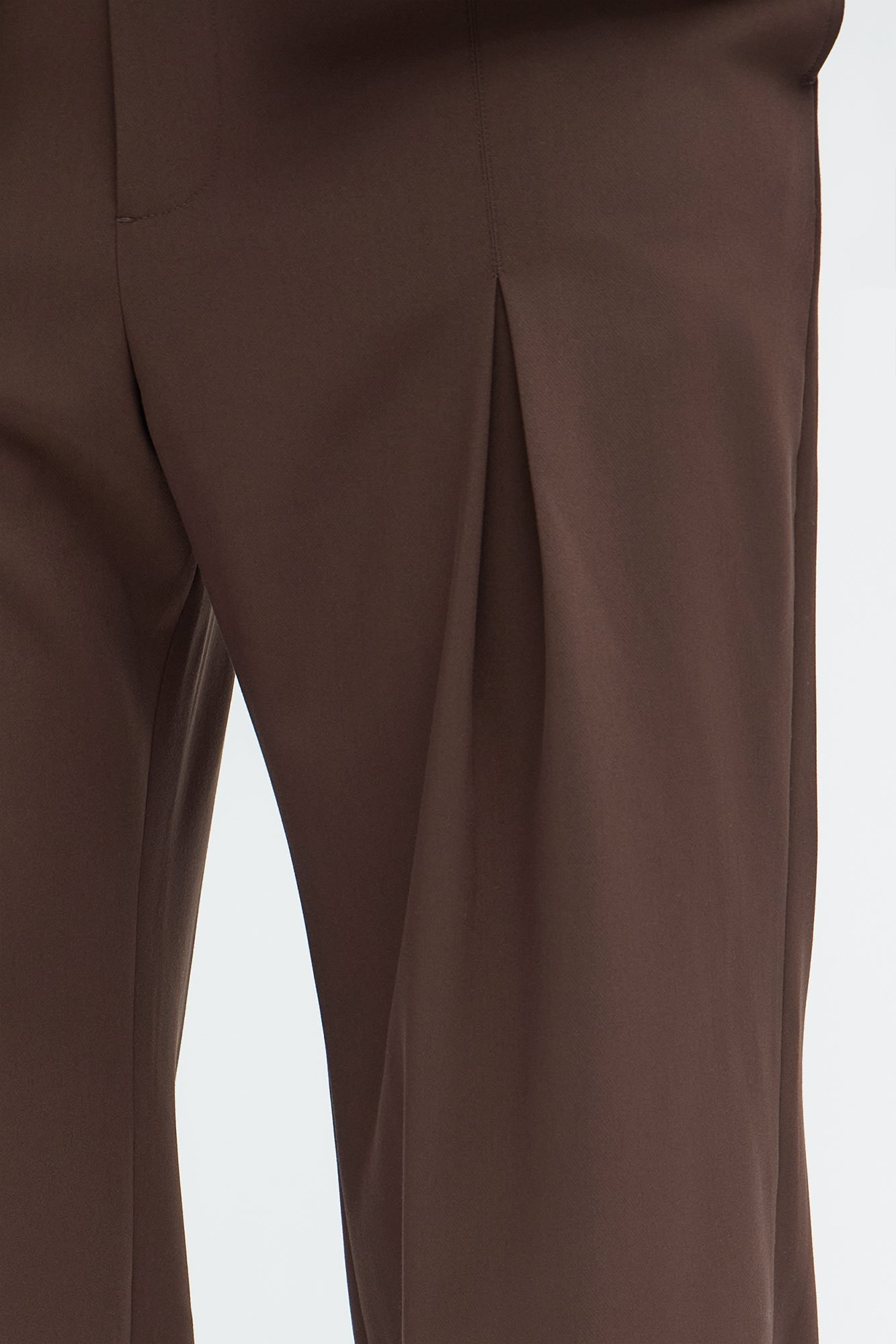 Ronan High Waisted Pleated Trousers - Brown Fashion Nova