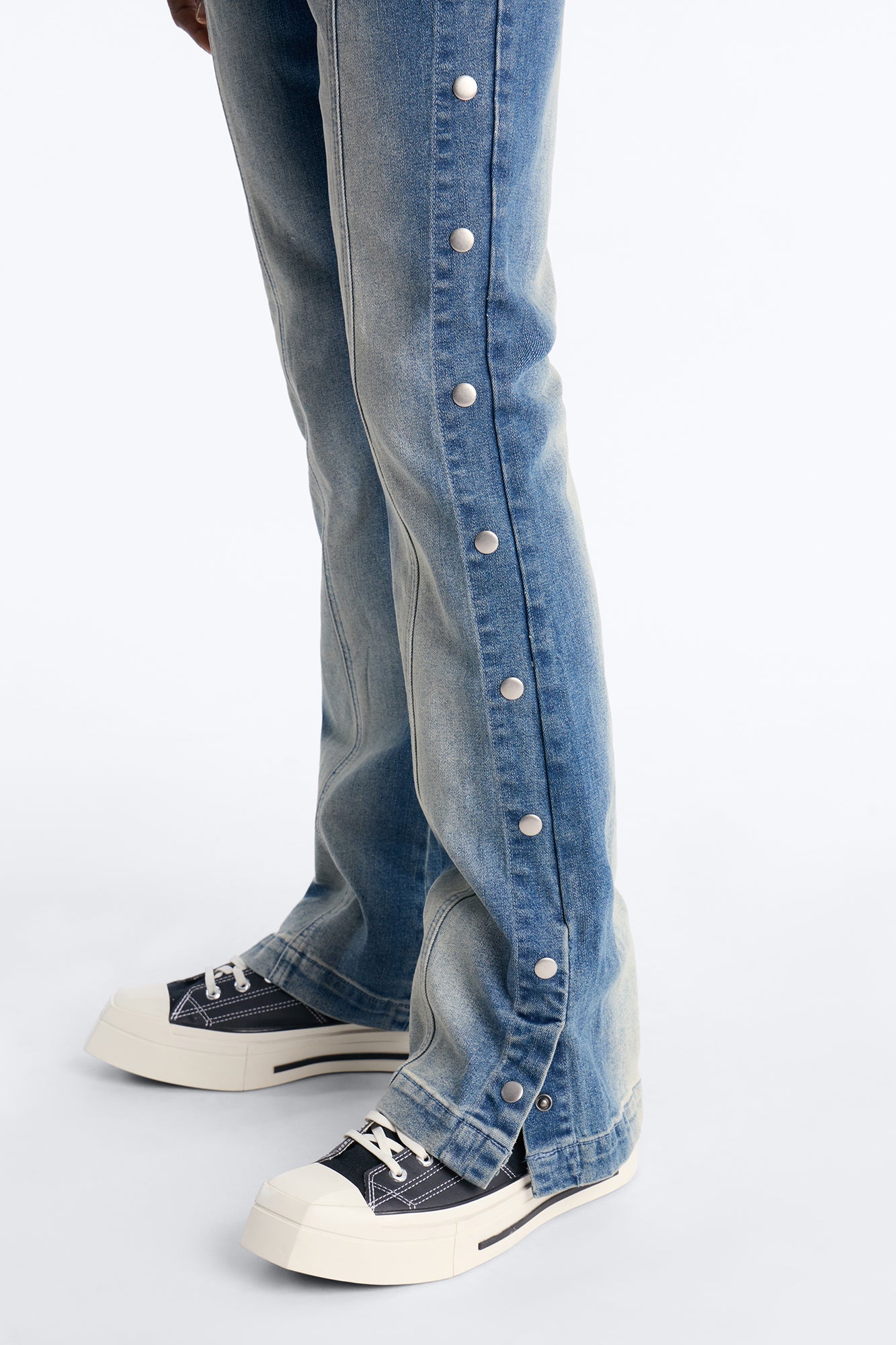 Stacked Skinny Flare Lockdown Jean - Light Wash Fashion Nova