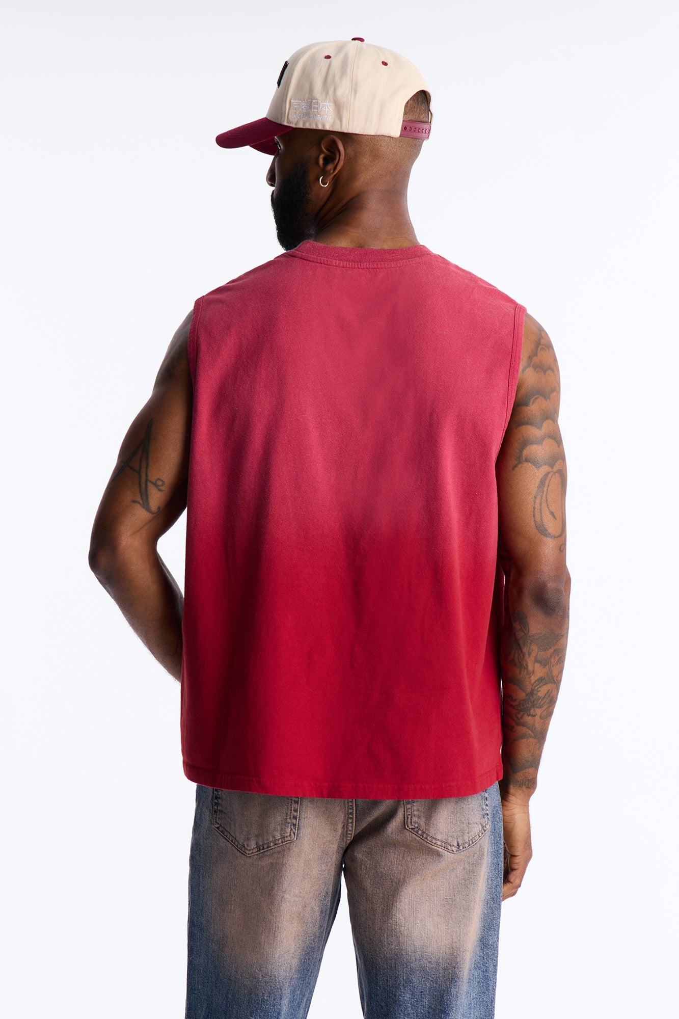 Washed Muscle Tee - Burgundy Fashion Nova